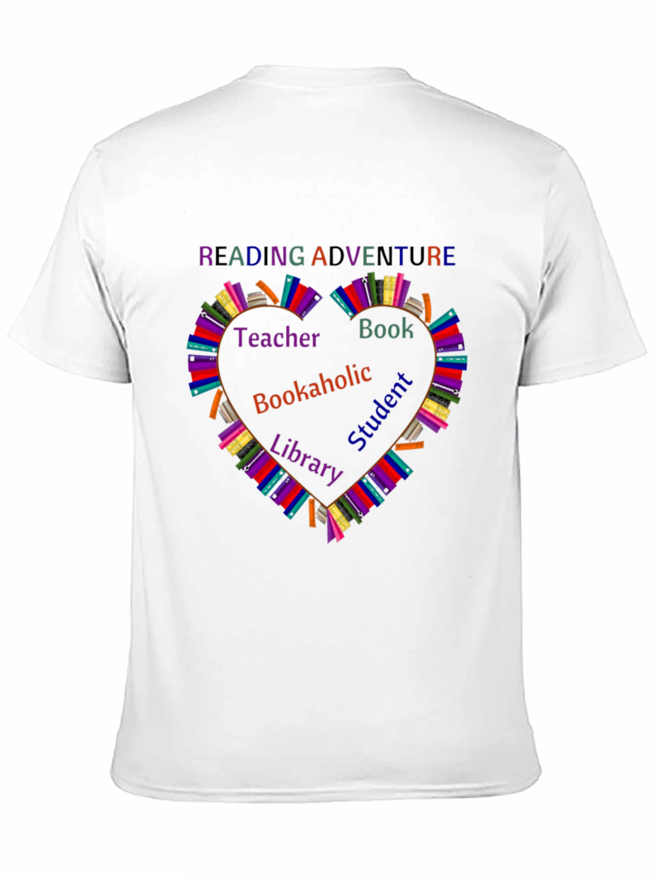 Reading Adventure T-Shirt - Book Lovers Heart Design