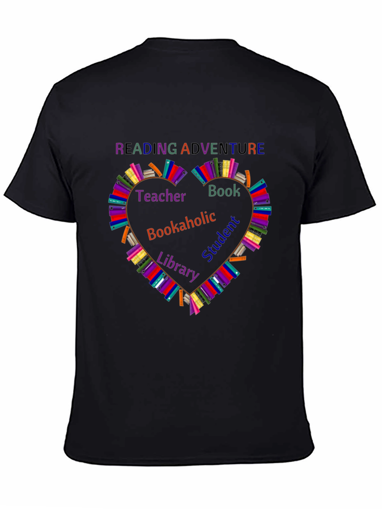 Reading Adventure T-Shirt - Book Lovers Heart Design