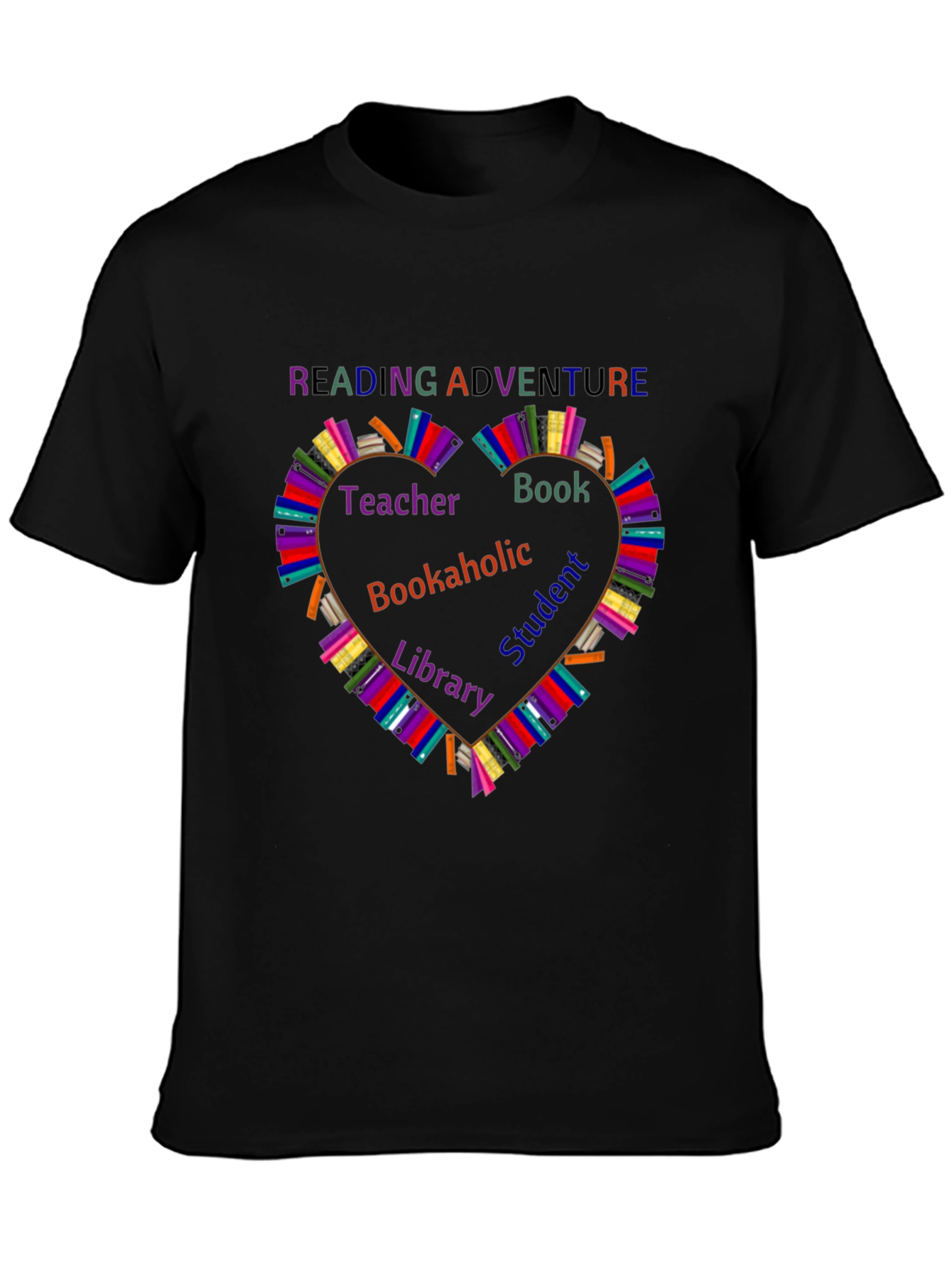Reading Adventure T-Shirt - Book Lovers Heart Design