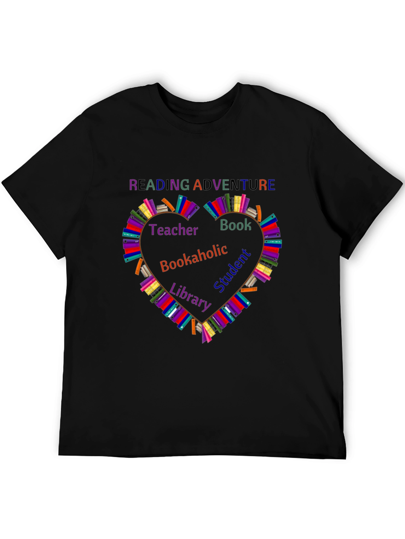 Reading Adventure T-Shirt - Book Lovers Heart Design