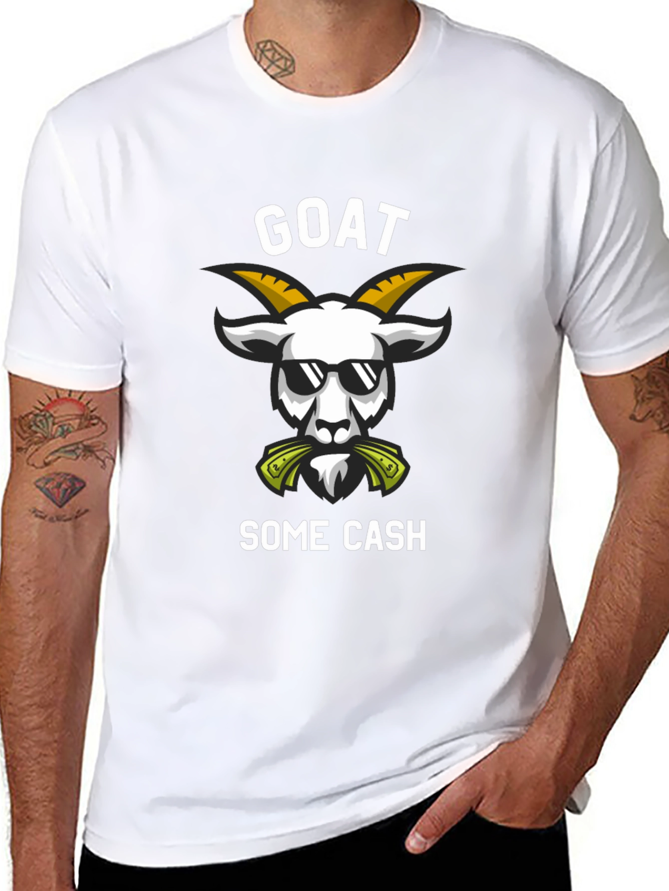 GOAT Some Cash Graphic T-Shirt