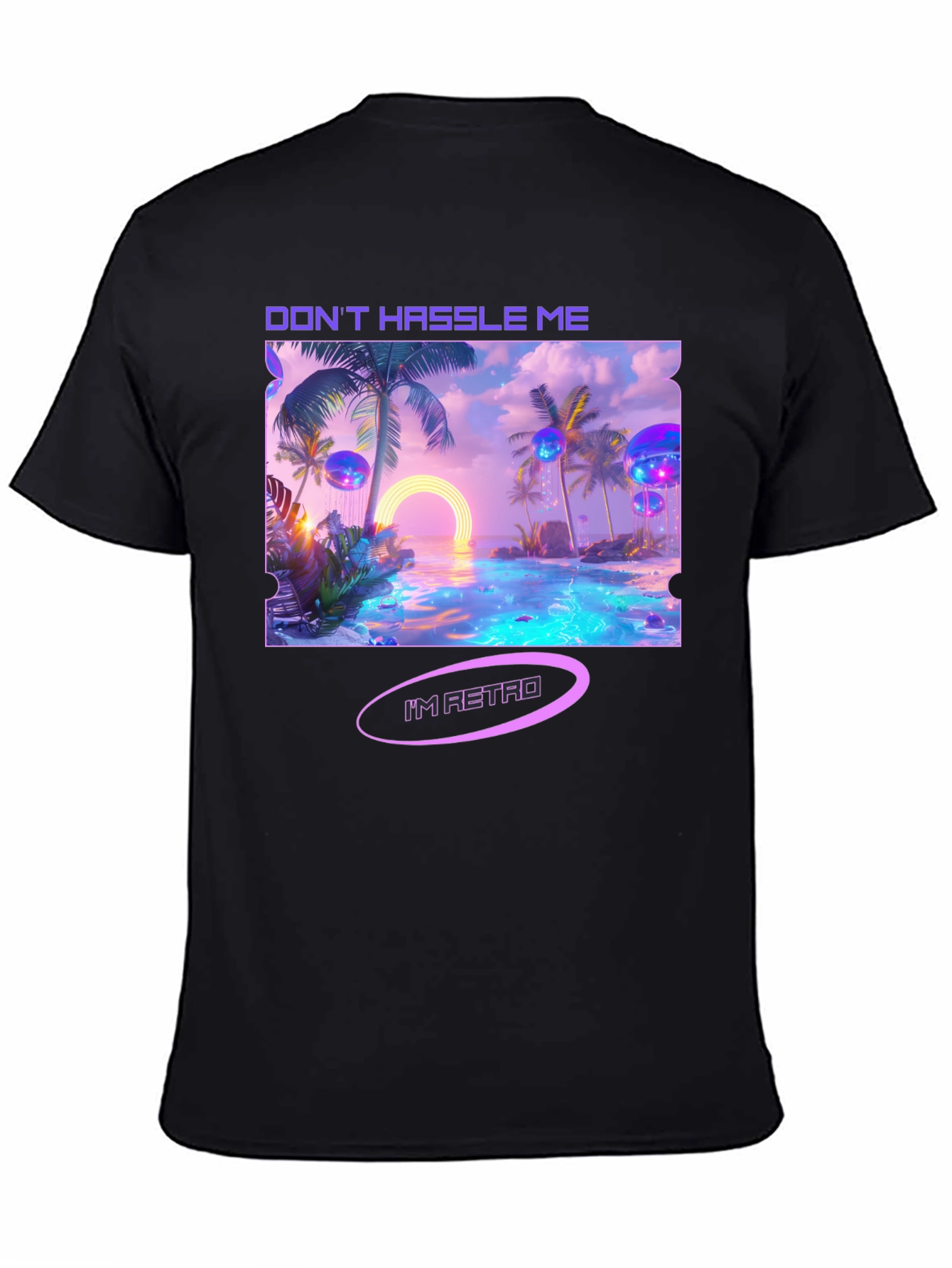 Retro Beach T-Shirt - Dont Hassle Me Im Retro!