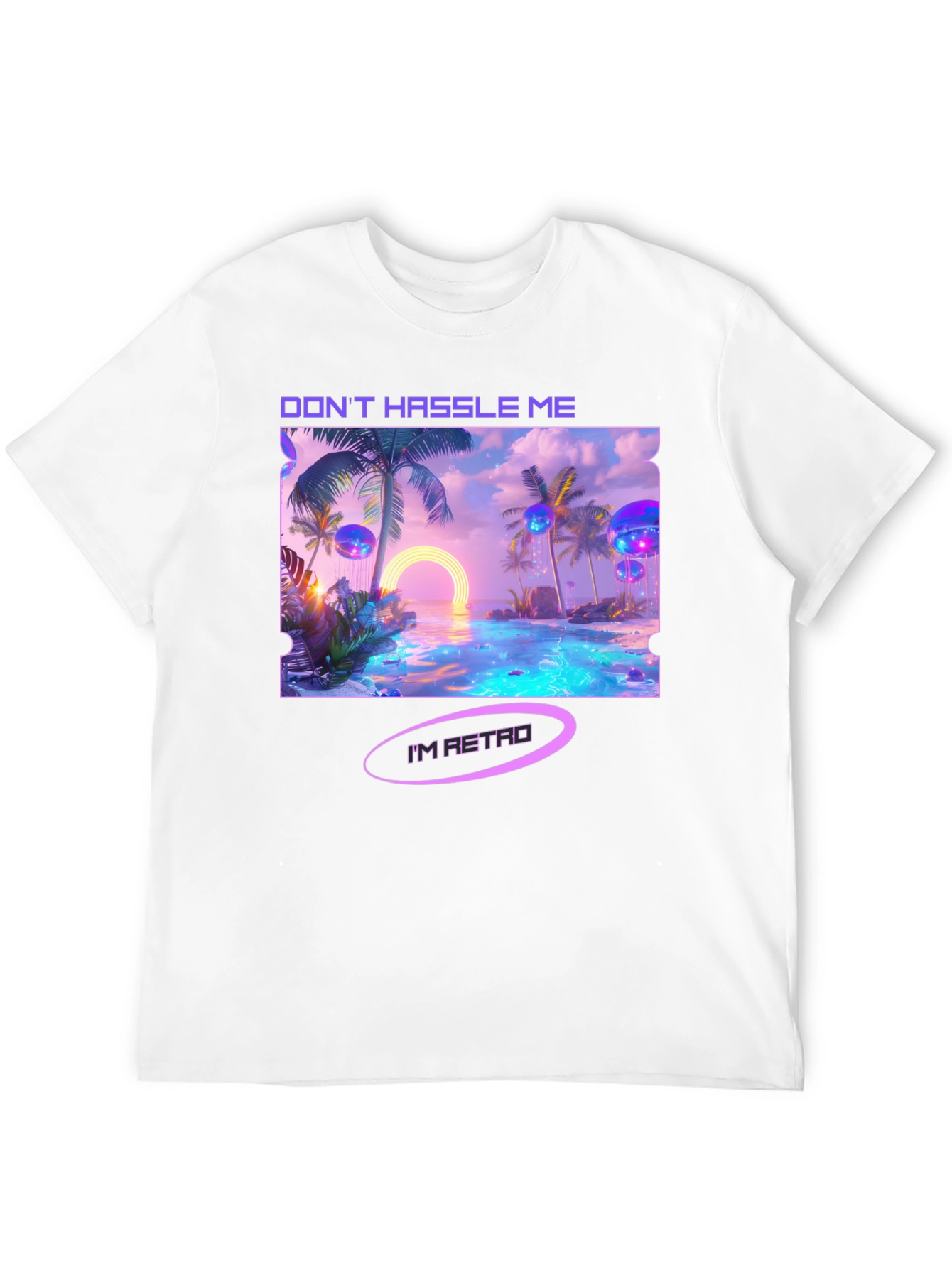 Retro Beach T-Shirt - Dont Hassle Me Im Retro!
