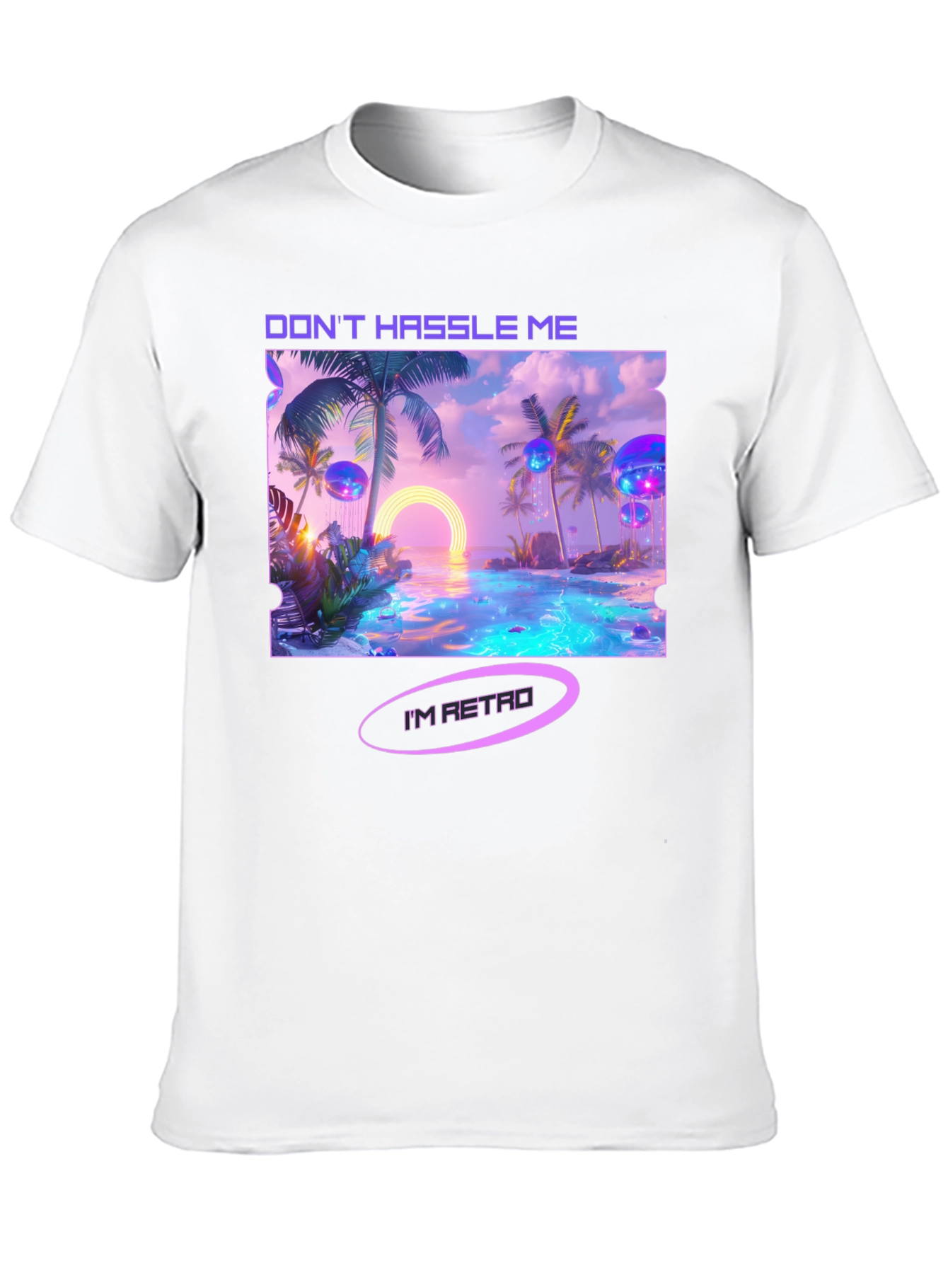 Retro Beach T-Shirt - Dont Hassle Me Im Retro!