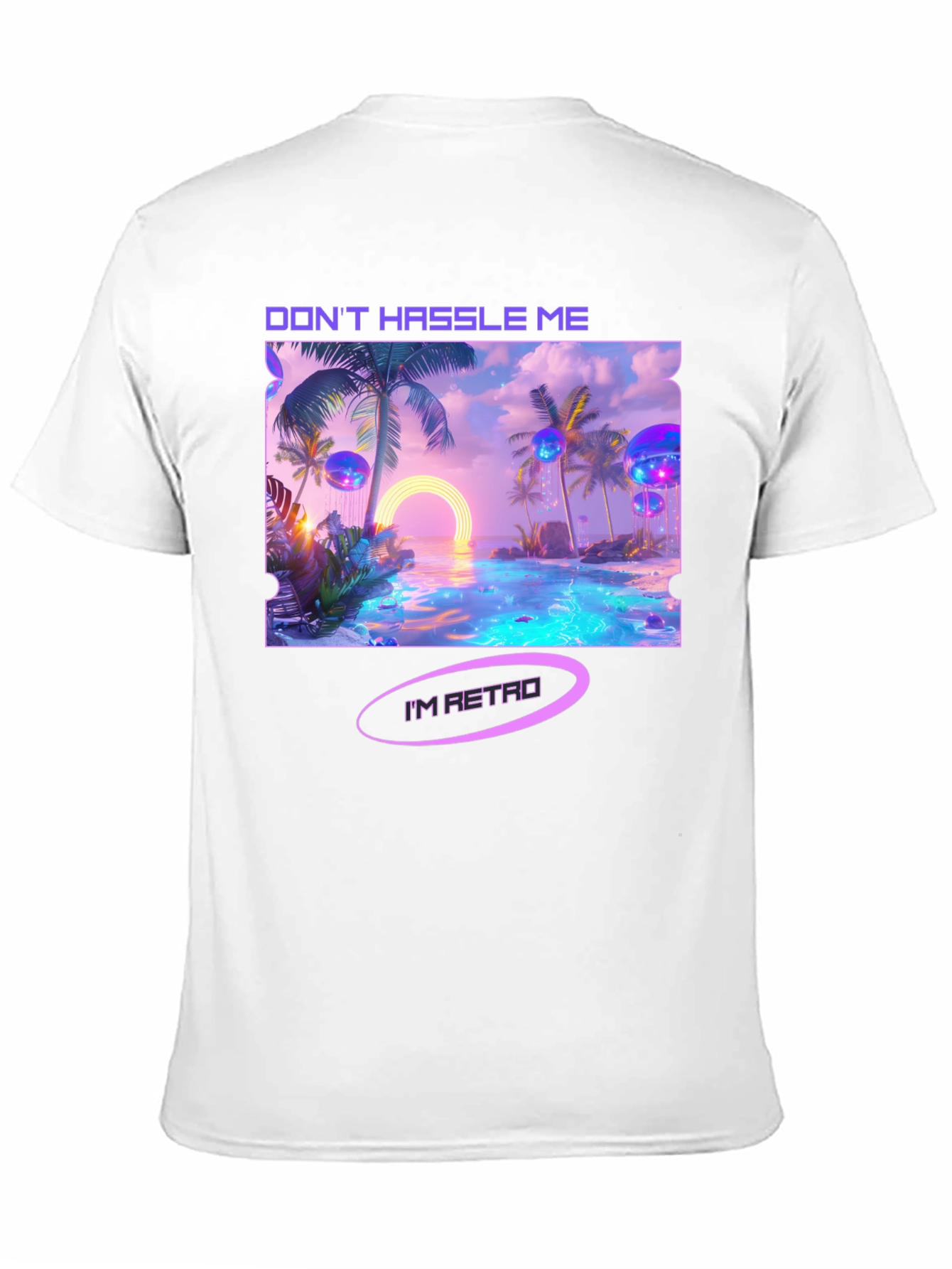 Retro Beach T-Shirt - Dont Hassle Me Im Retro!