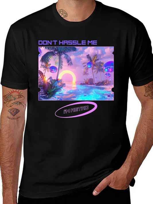 Retro Beach T-Shirt - Dont Hassle Me Im Retro!