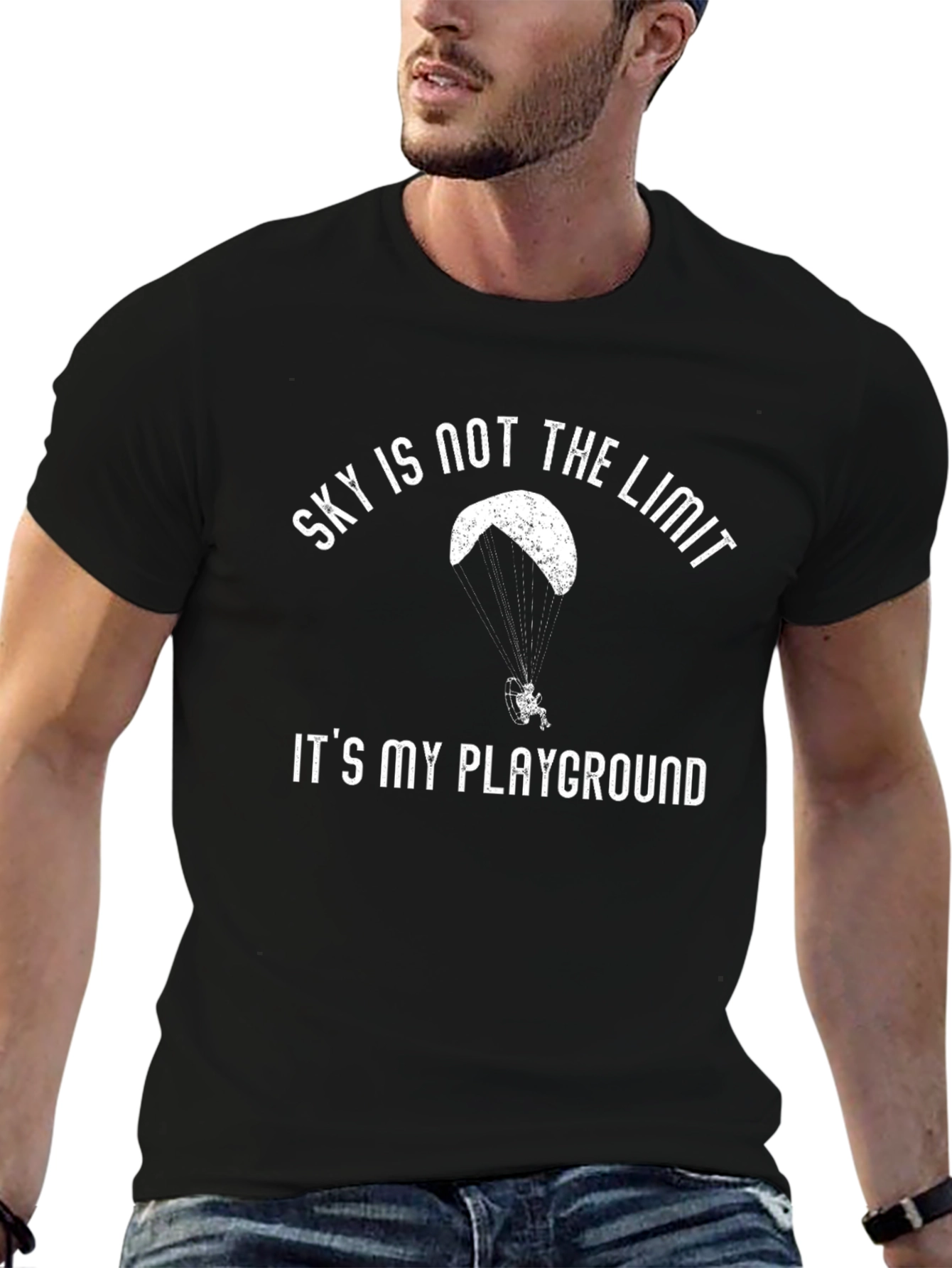 Sky Is Not The Limit Paragliding T-Shirt