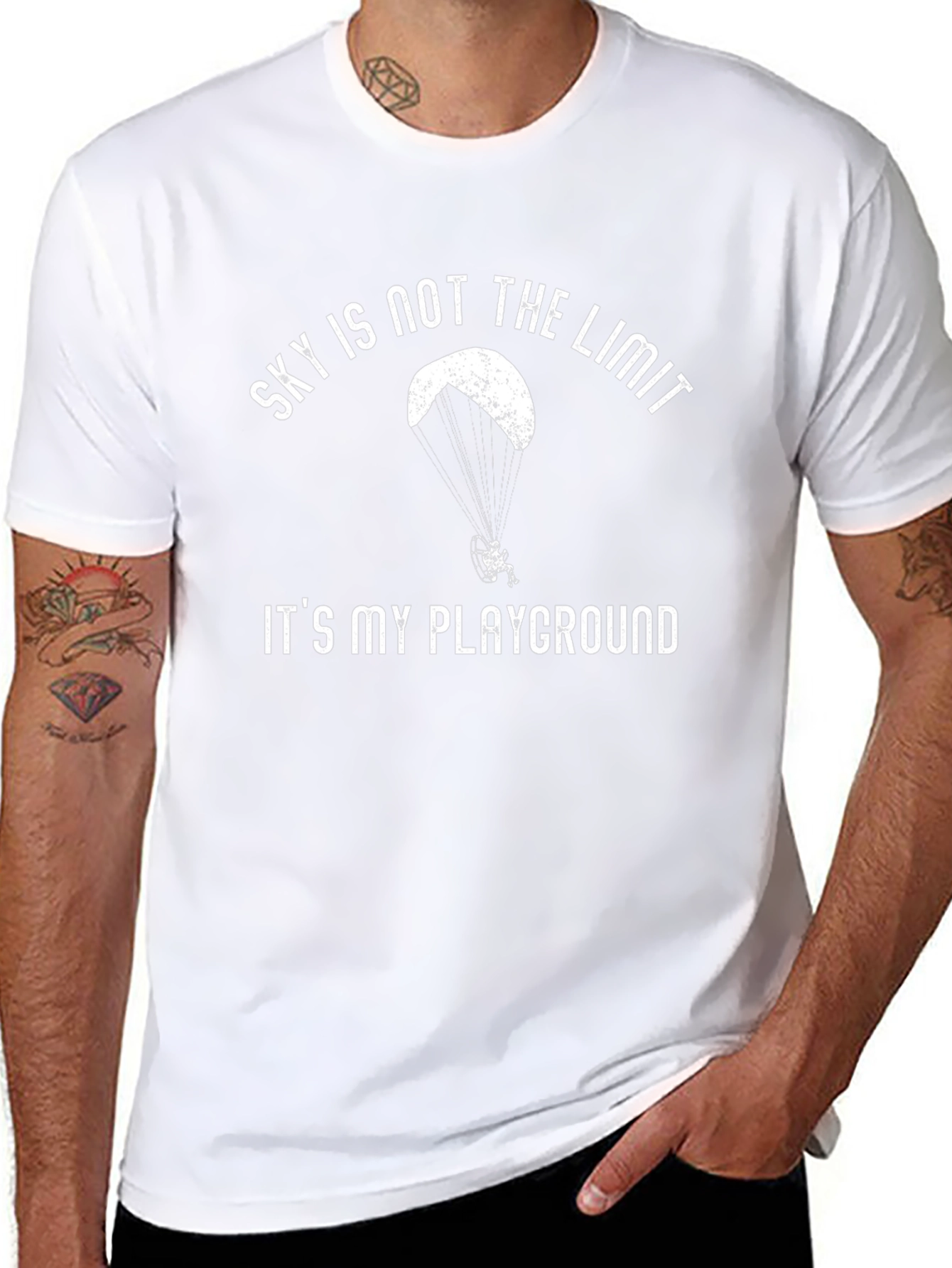 Sky Is Not The Limit Paragliding T-Shirt