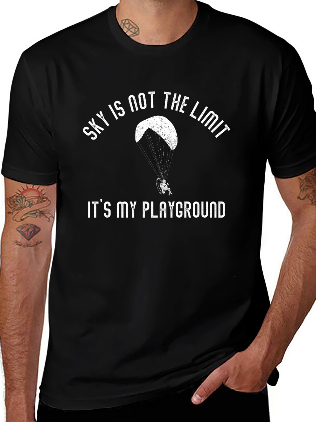 Sky Is Not The Limit Paragliding T-Shirt