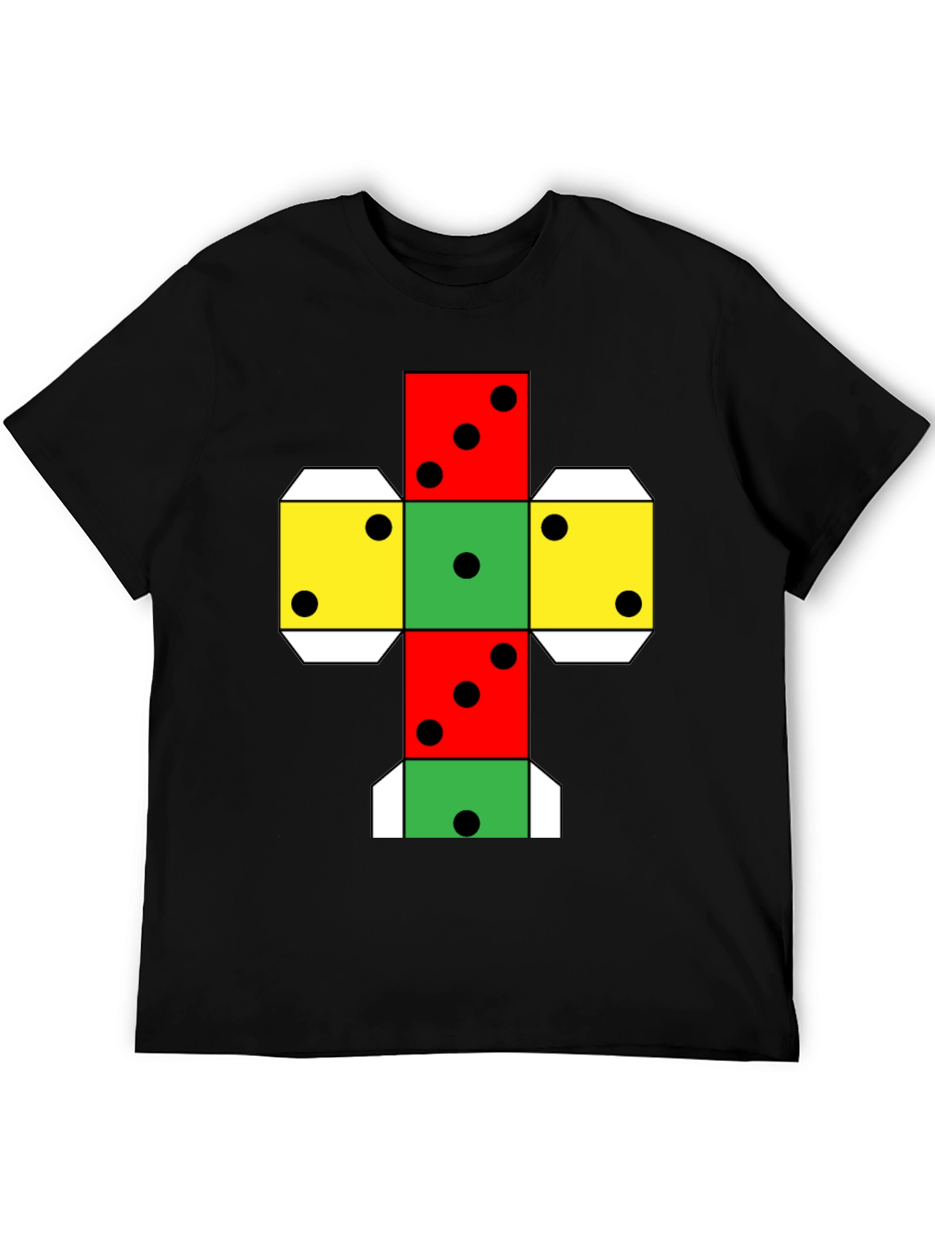 Geometric Dice Unfolded T-Shirt