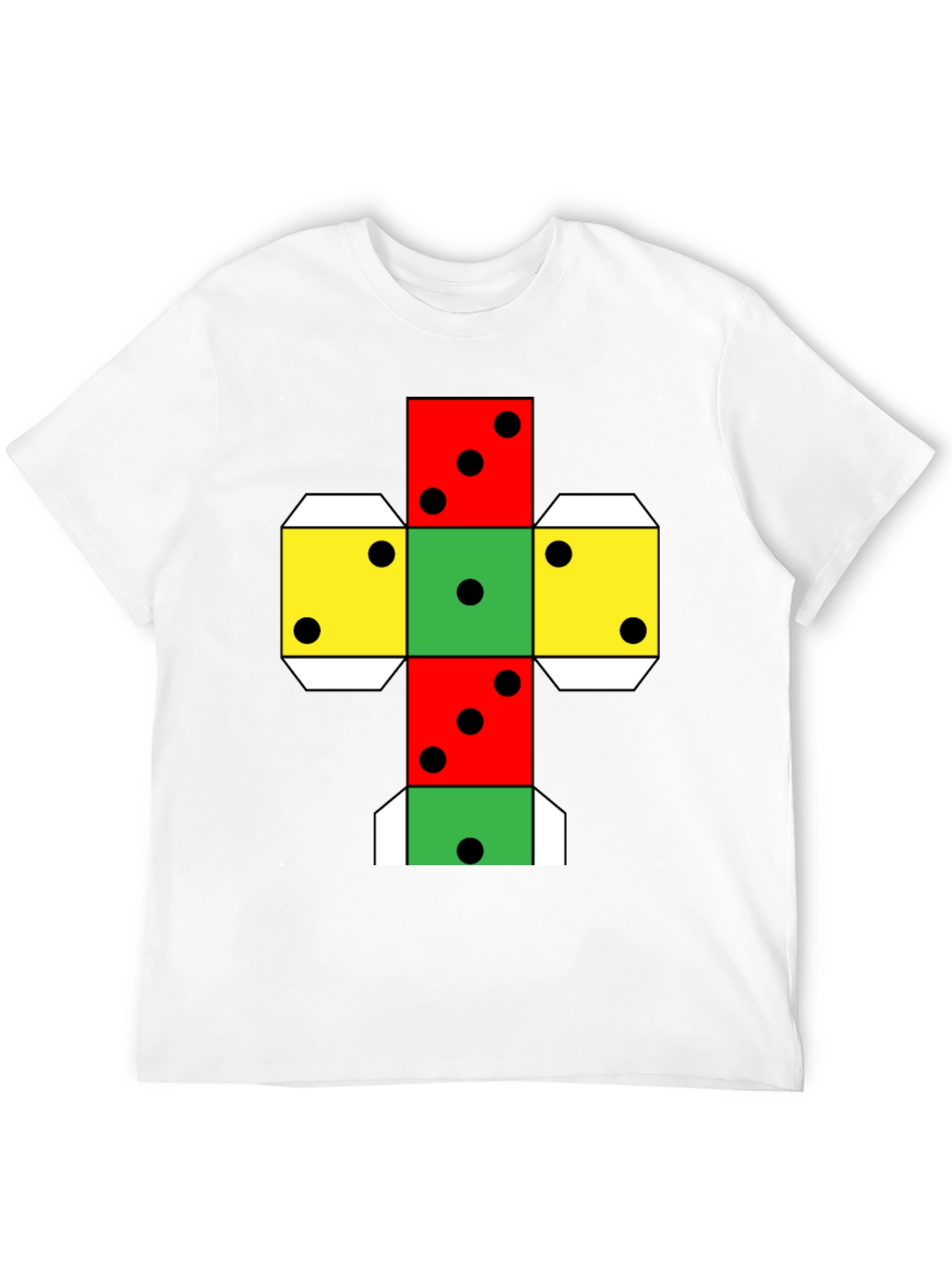 Geometric Dice Unfolded T-Shirt