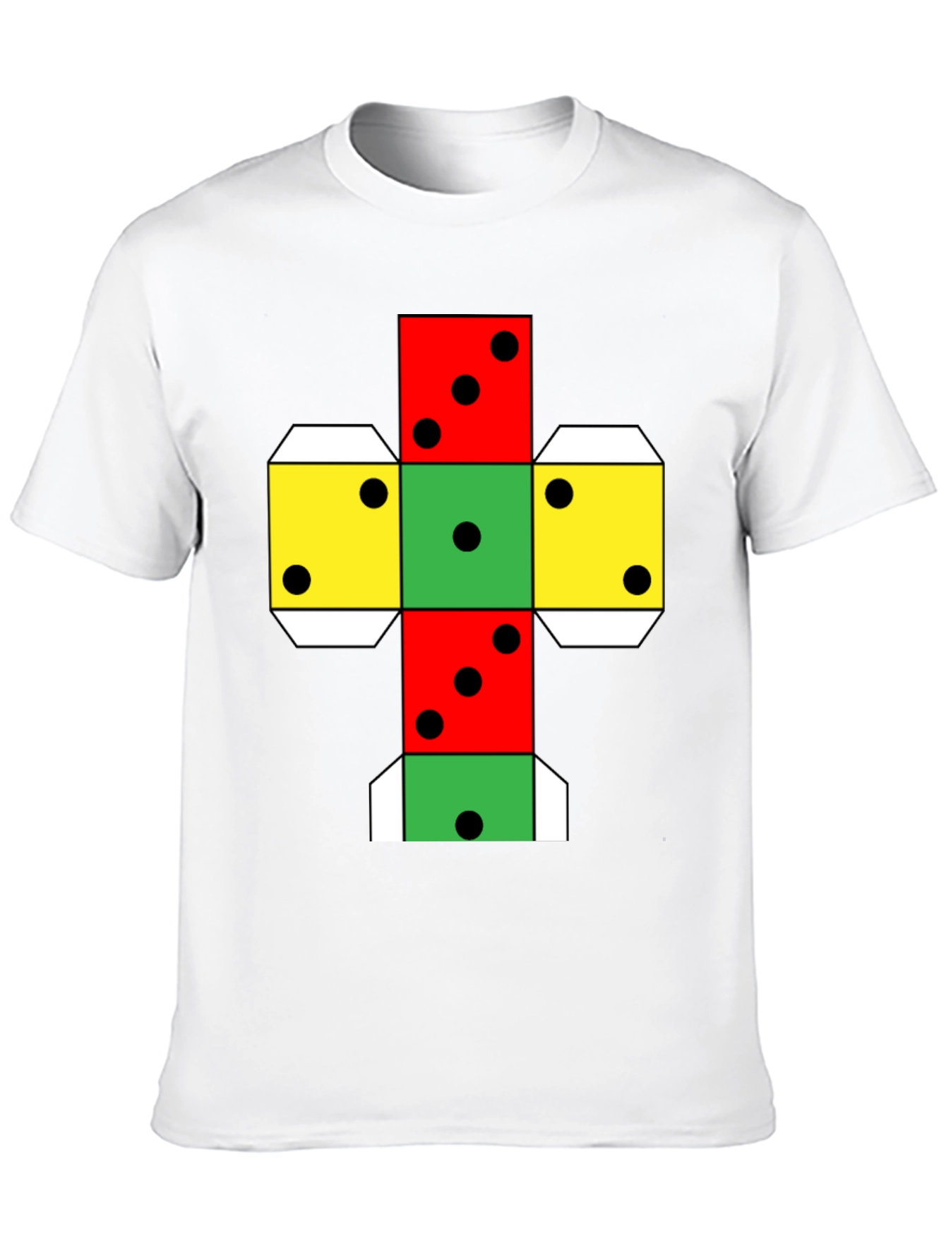 Geometric Dice Unfolded T-Shirt