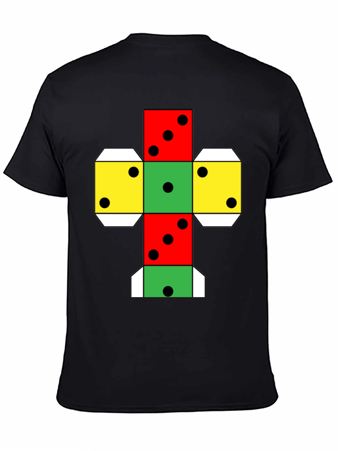 Geometric Dice Unfolded T-Shirt