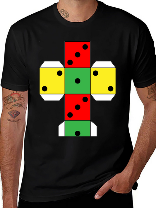 Geometric Dice Unfolded T-Shirt