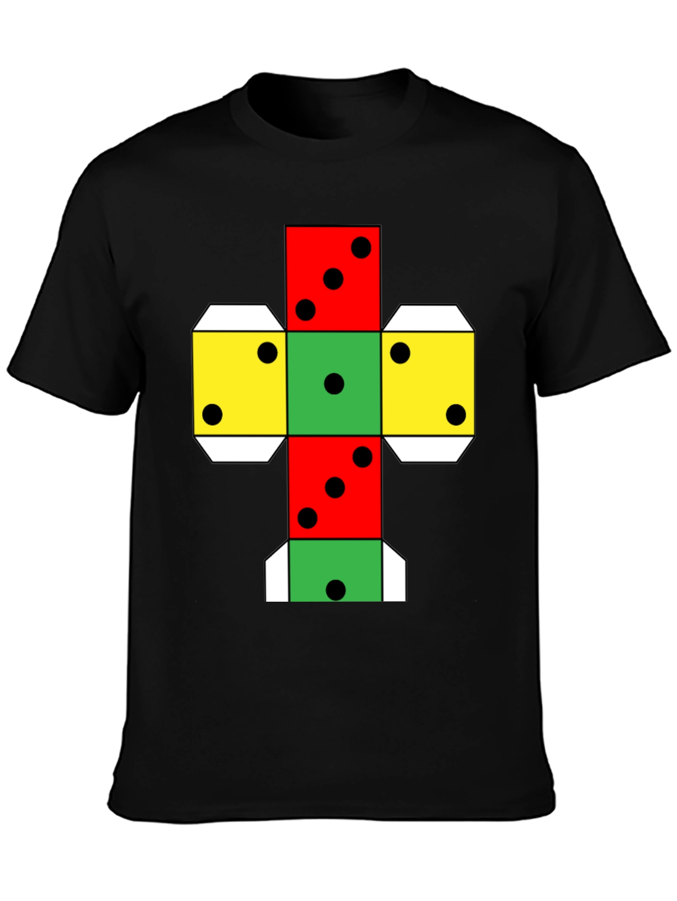 Geometric Dice Unfolded T-Shirt