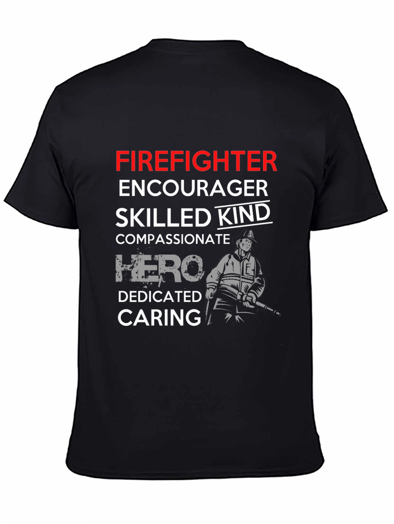 Firefighter Hero Graphic T-Shirt