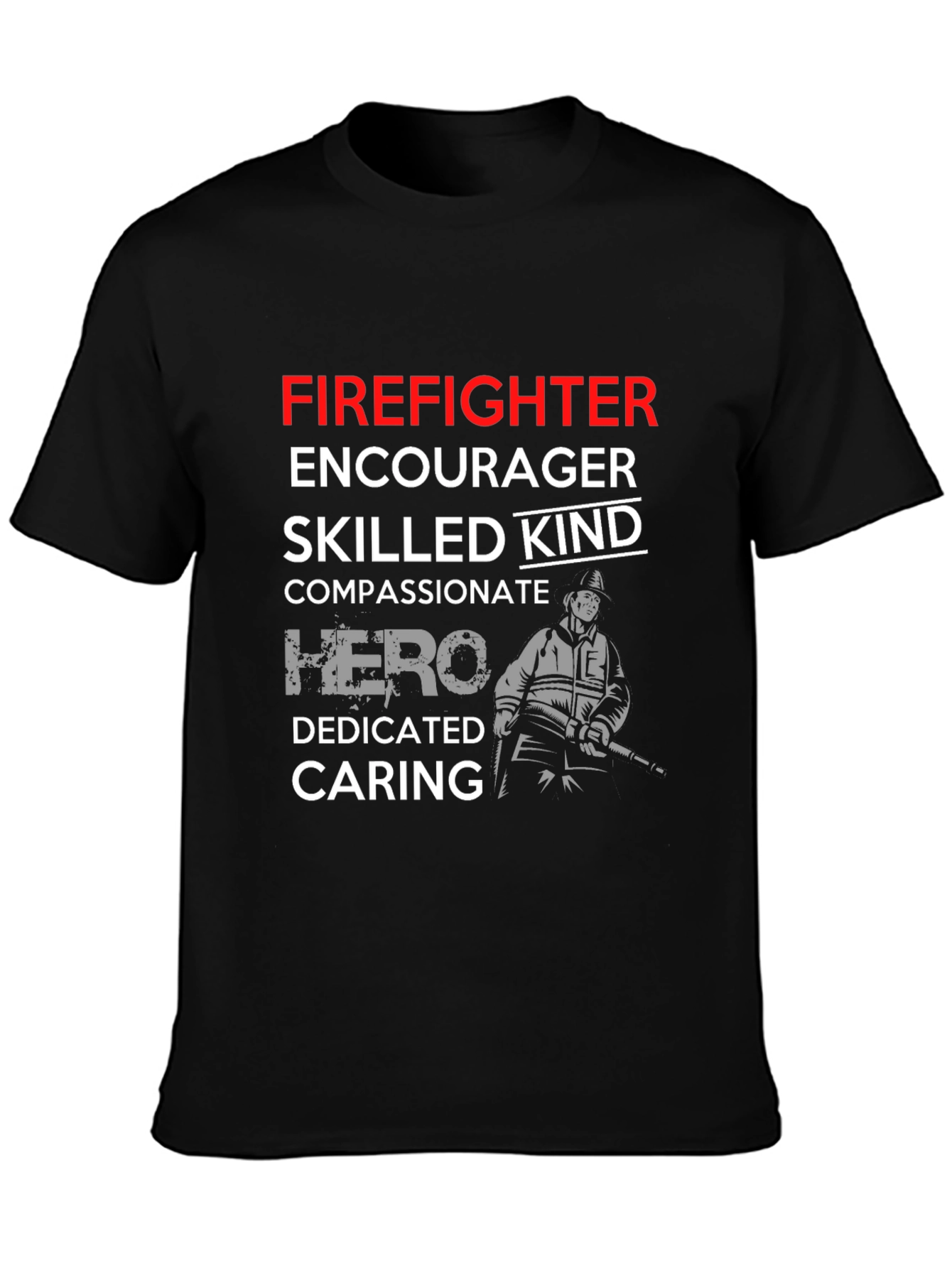 Firefighter Hero Graphic T-Shirt