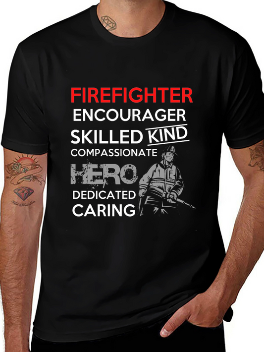Firefighter Hero Graphic T-Shirt