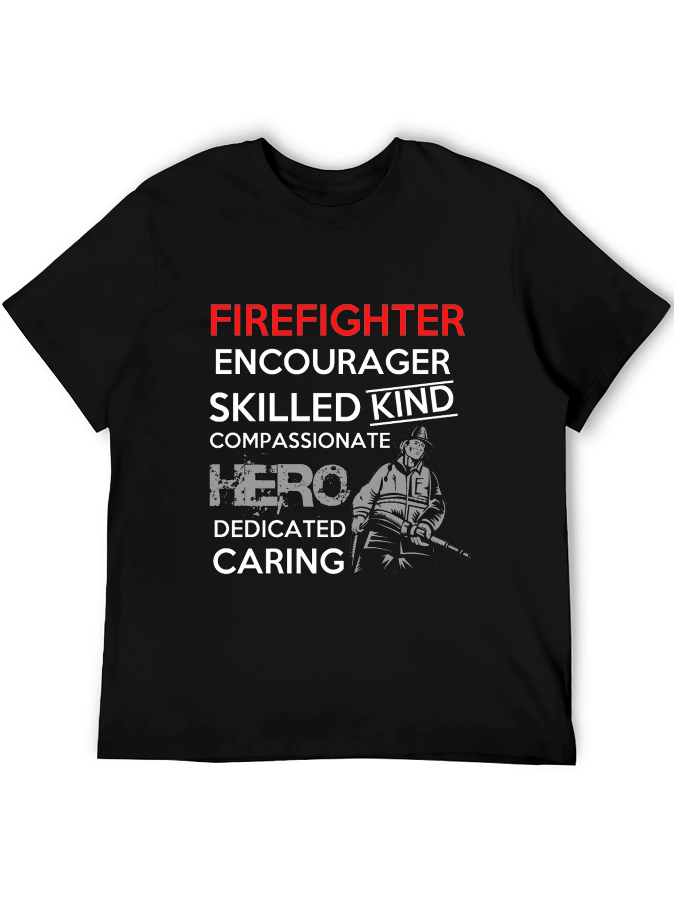 Firefighter Hero Graphic T-Shirt