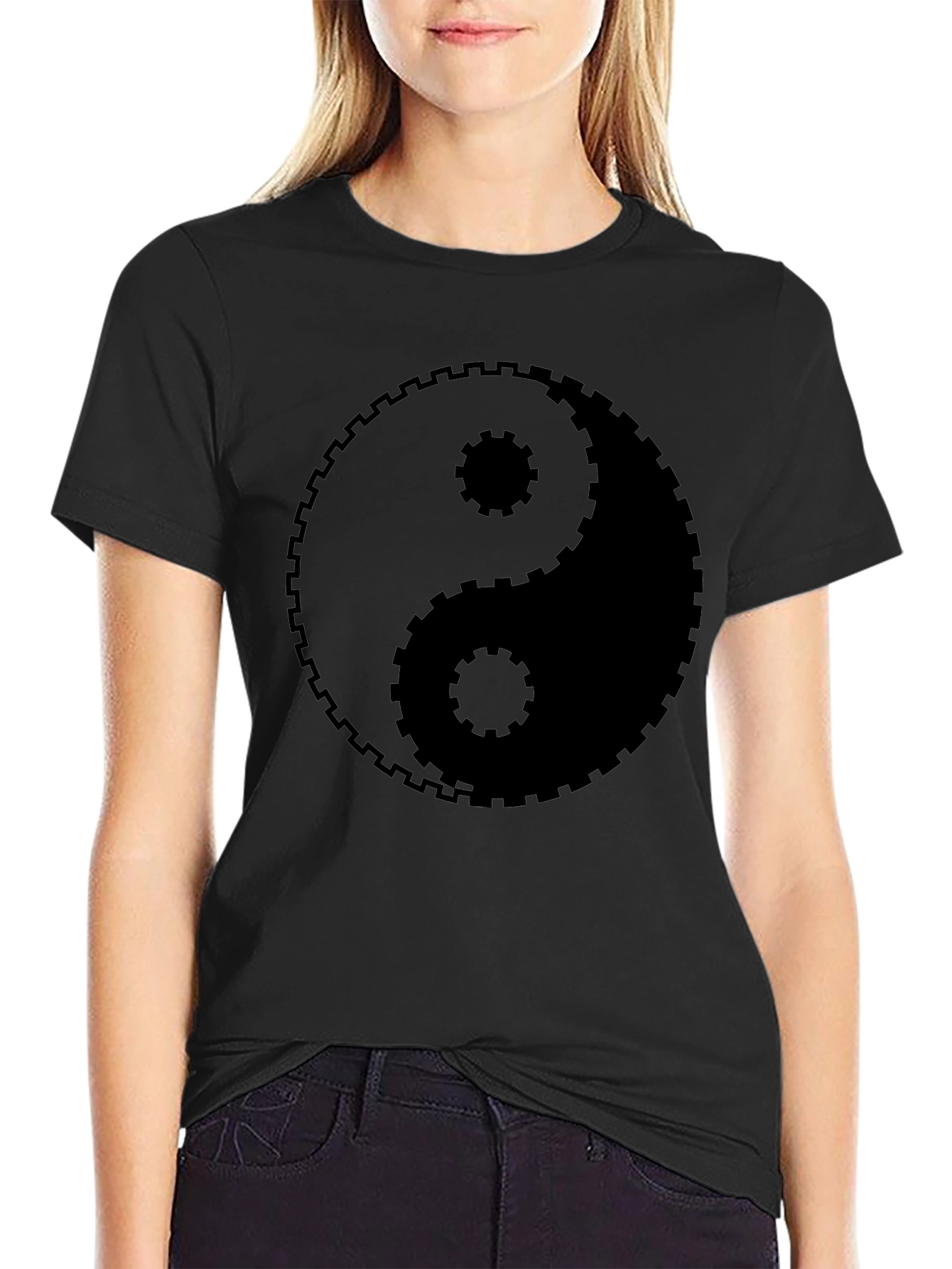 Yin Yang Gear T-Shirt - Balance & Harmony