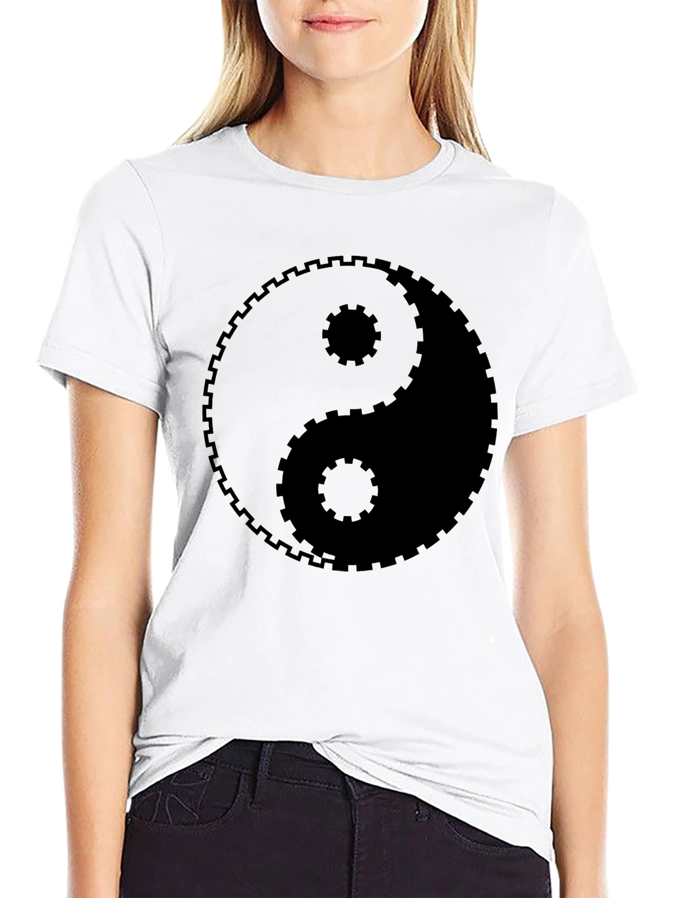Yin Yang Gear T-Shirt - Balance & Harmony