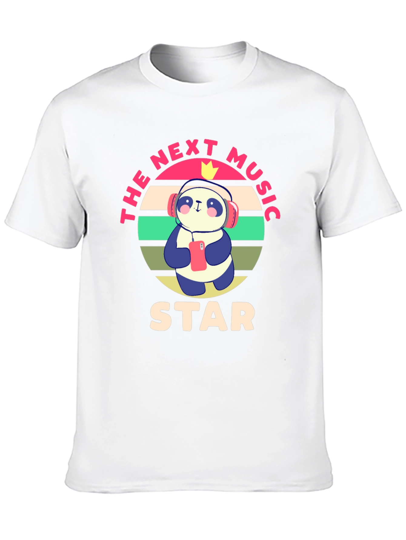 The Next Music Star Panda Graphic T-Shirt