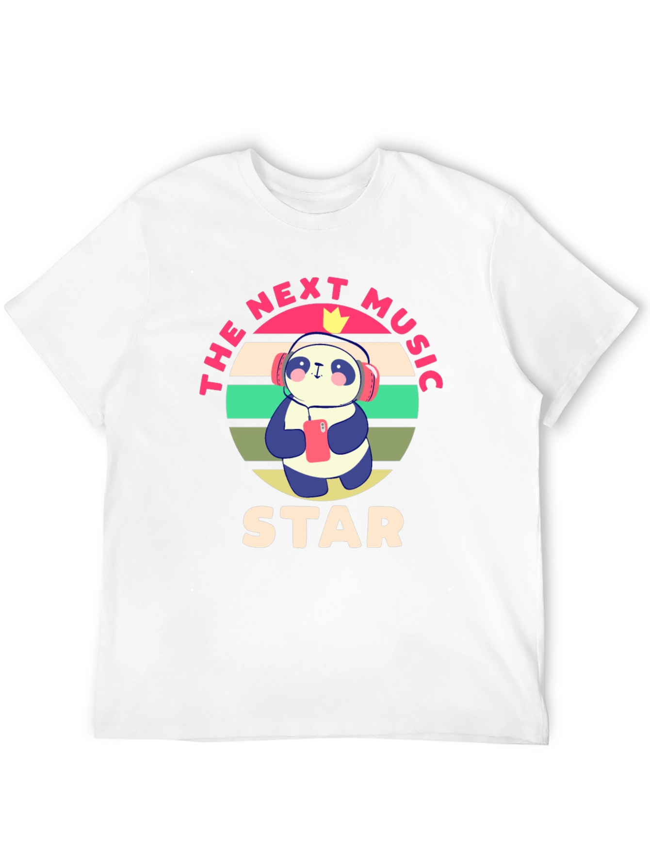 The Next Music Star Panda Graphic T-Shirt