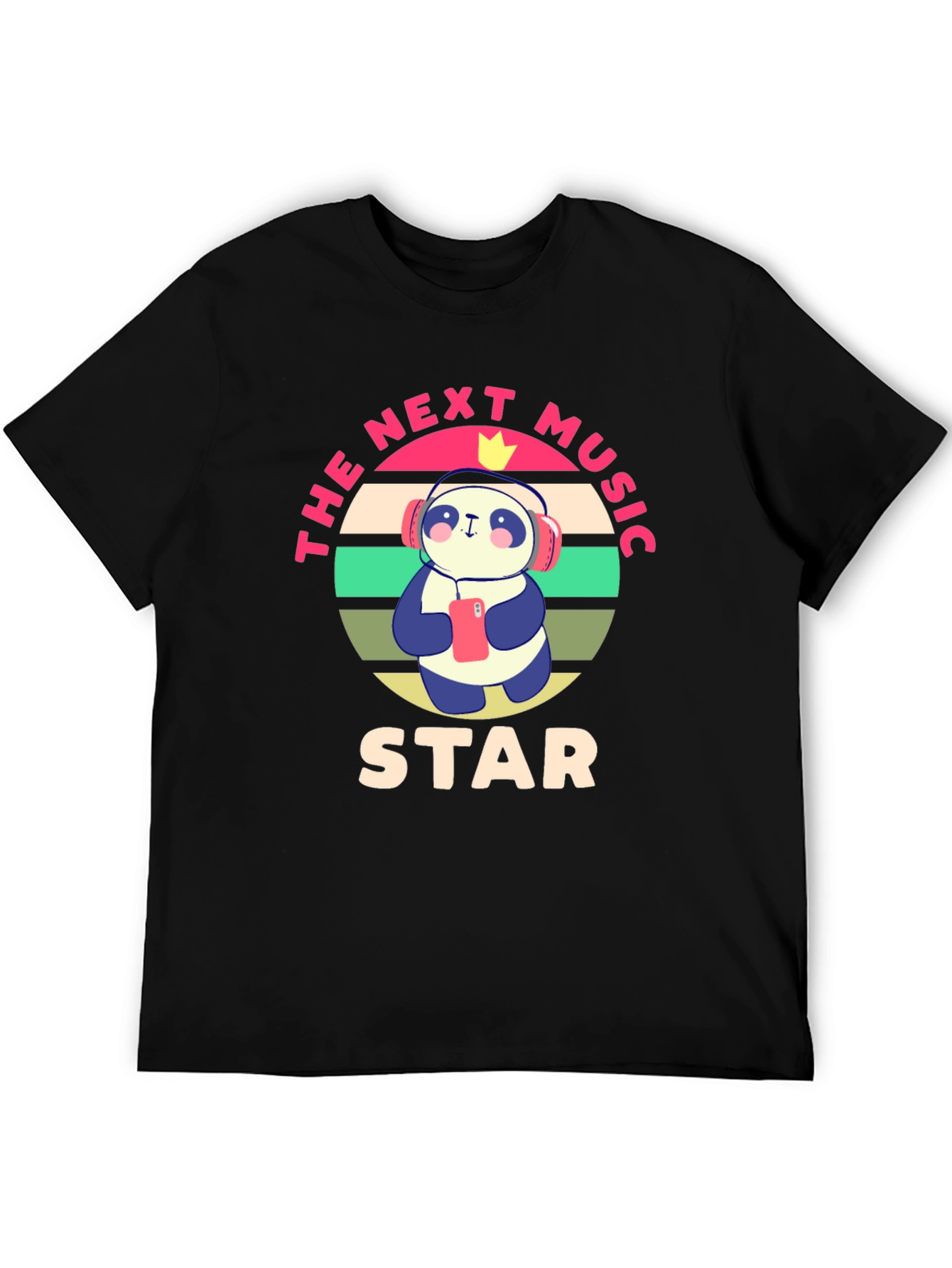 The Next Music Star Panda Graphic T-Shirt