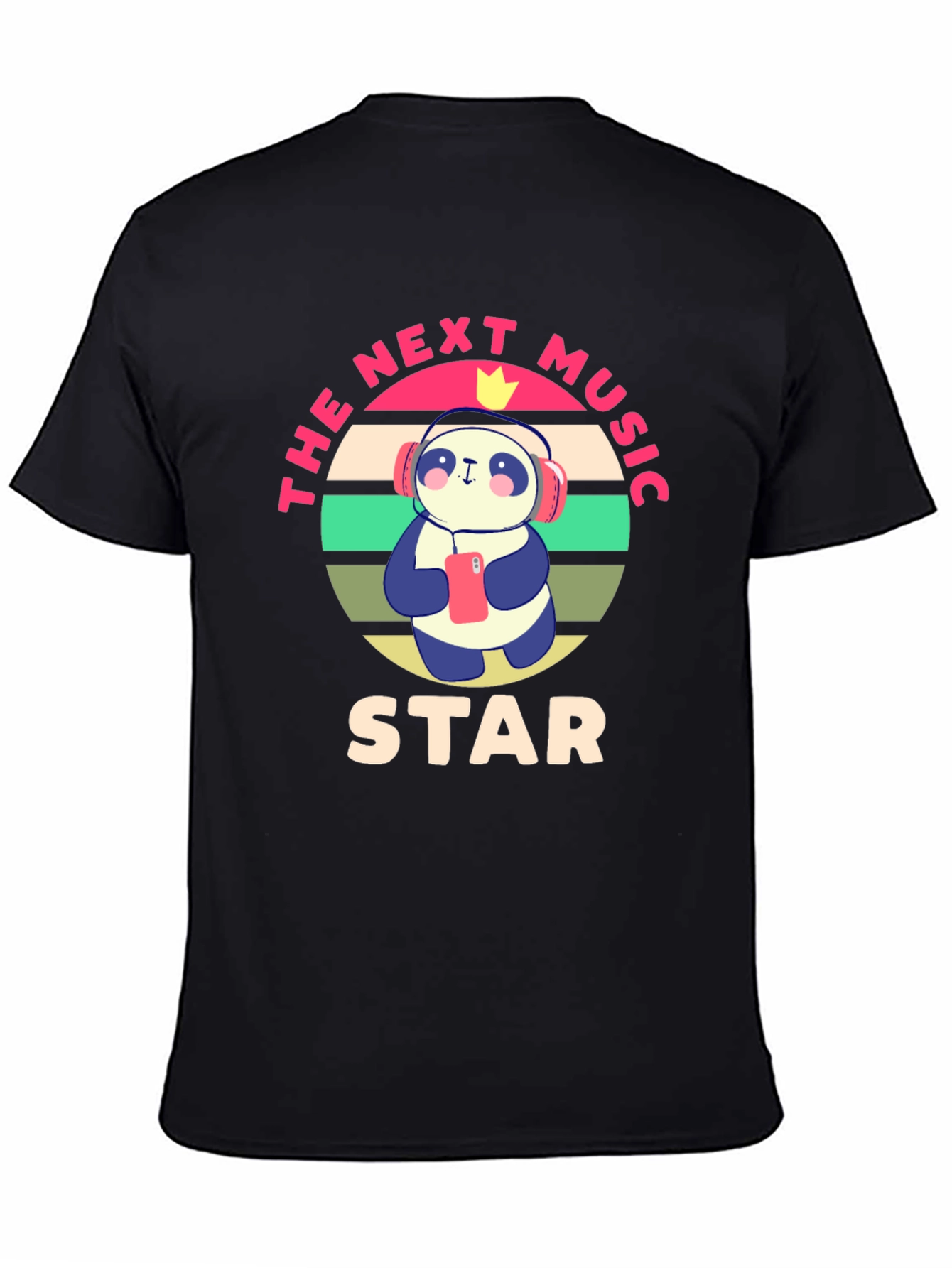 The Next Music Star Panda Graphic T-Shirt