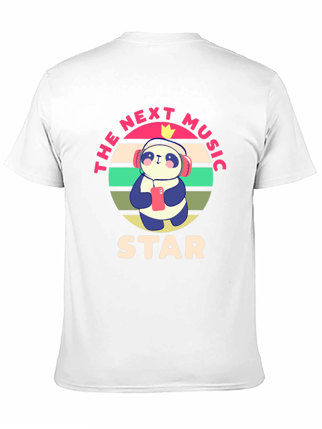 The Next Music Star Panda Graphic T-Shirt