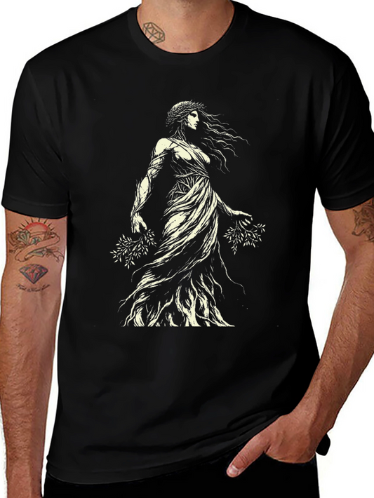 Mythic Woman Graphic Tee - Black