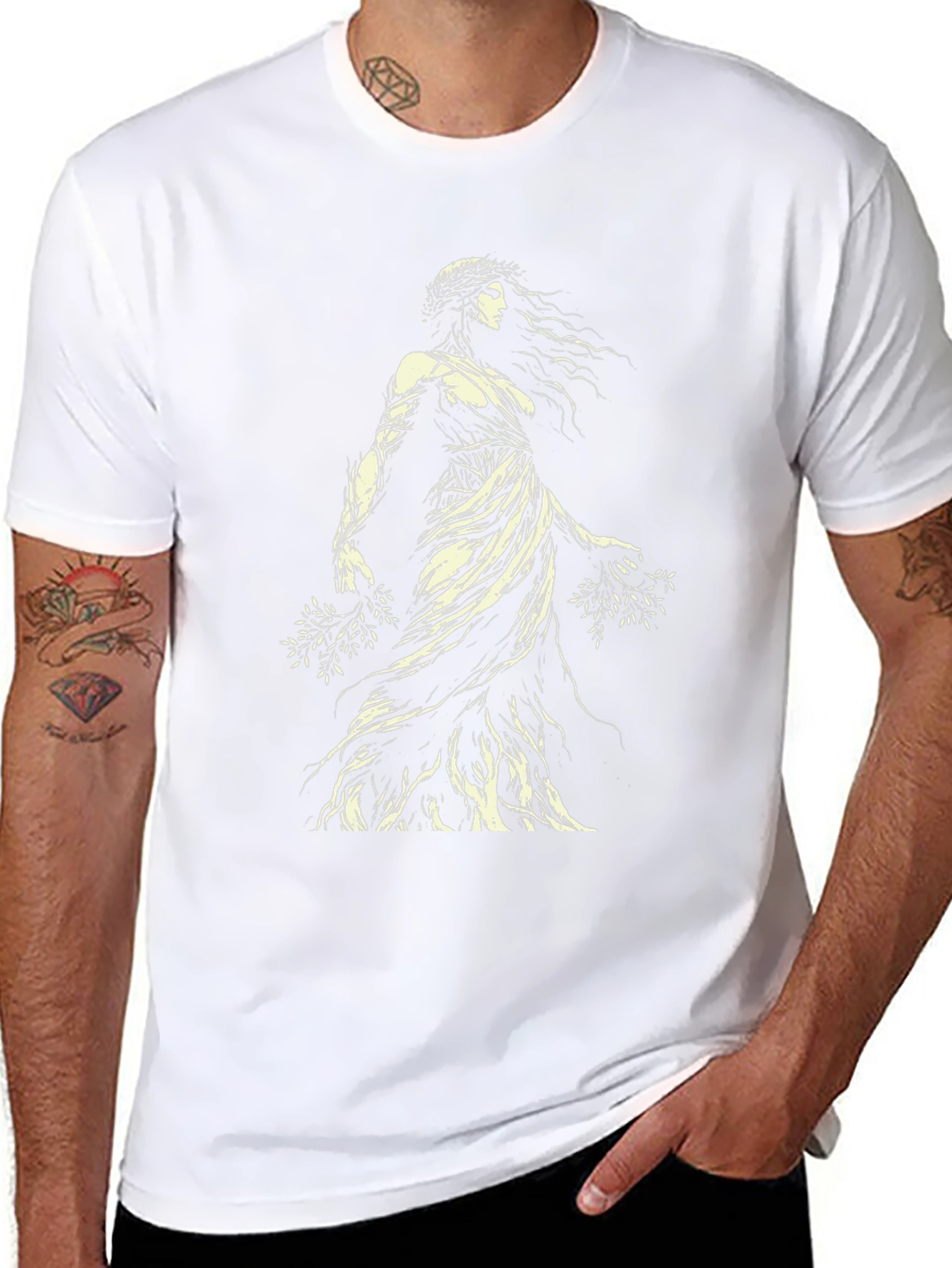 Mythic Woman Graphic Tee - Black