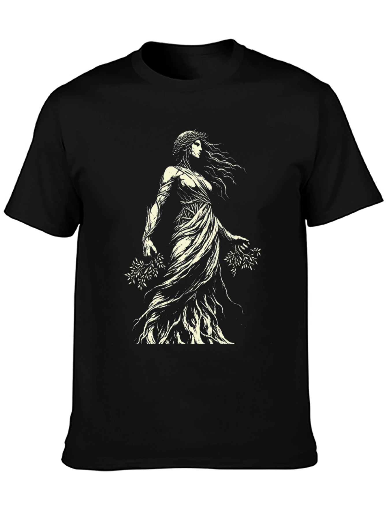 Mythic Woman Graphic Tee - Black