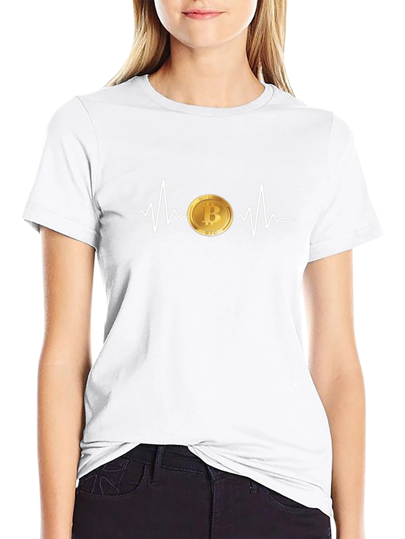 Bitcoin Heartbeat T-Shirt Crypto Tee
