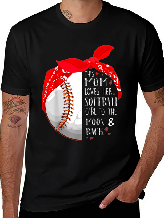 Mom Loves Softball T-Shirt