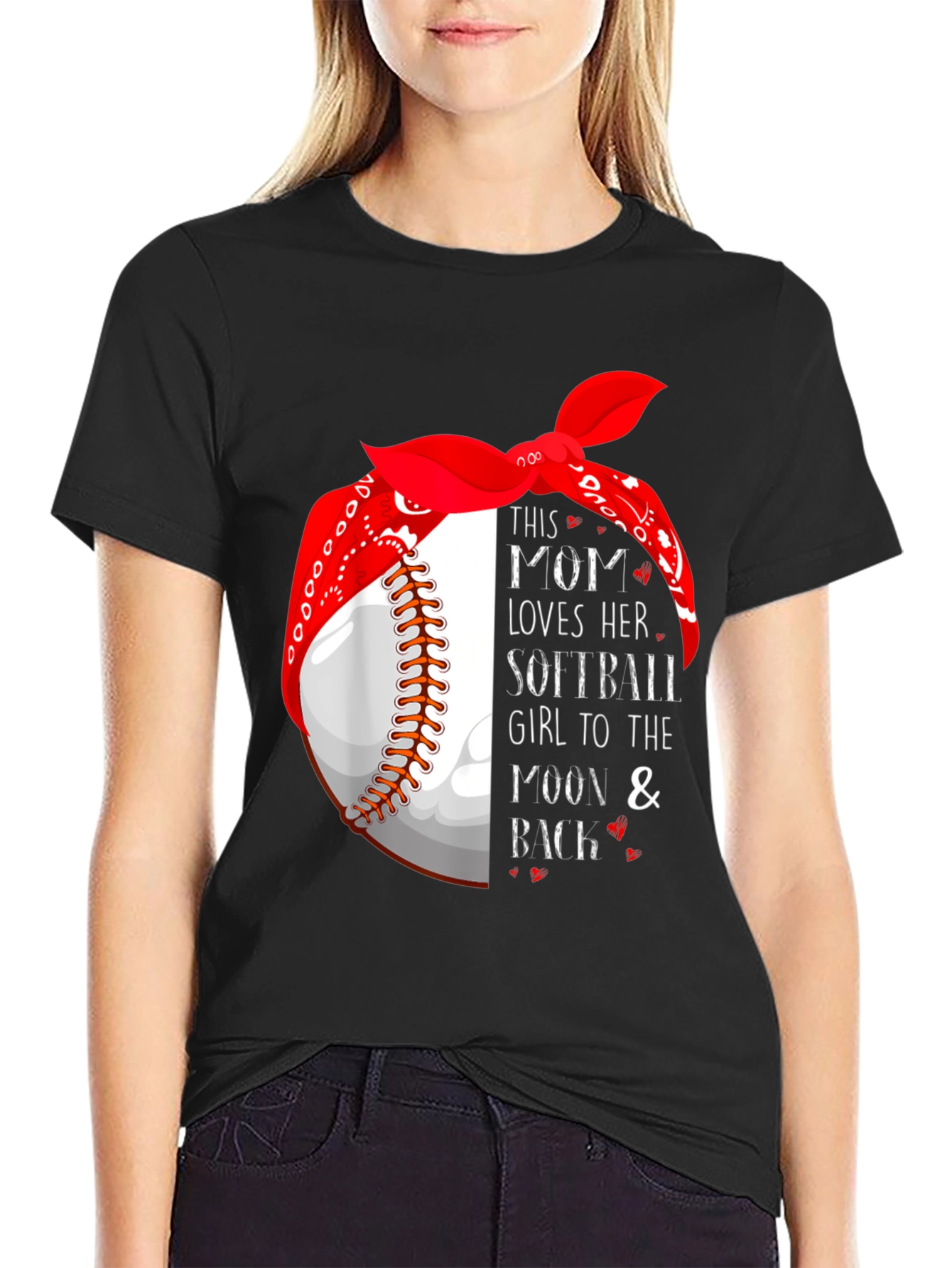 Mom Loves Softball T-Shirt