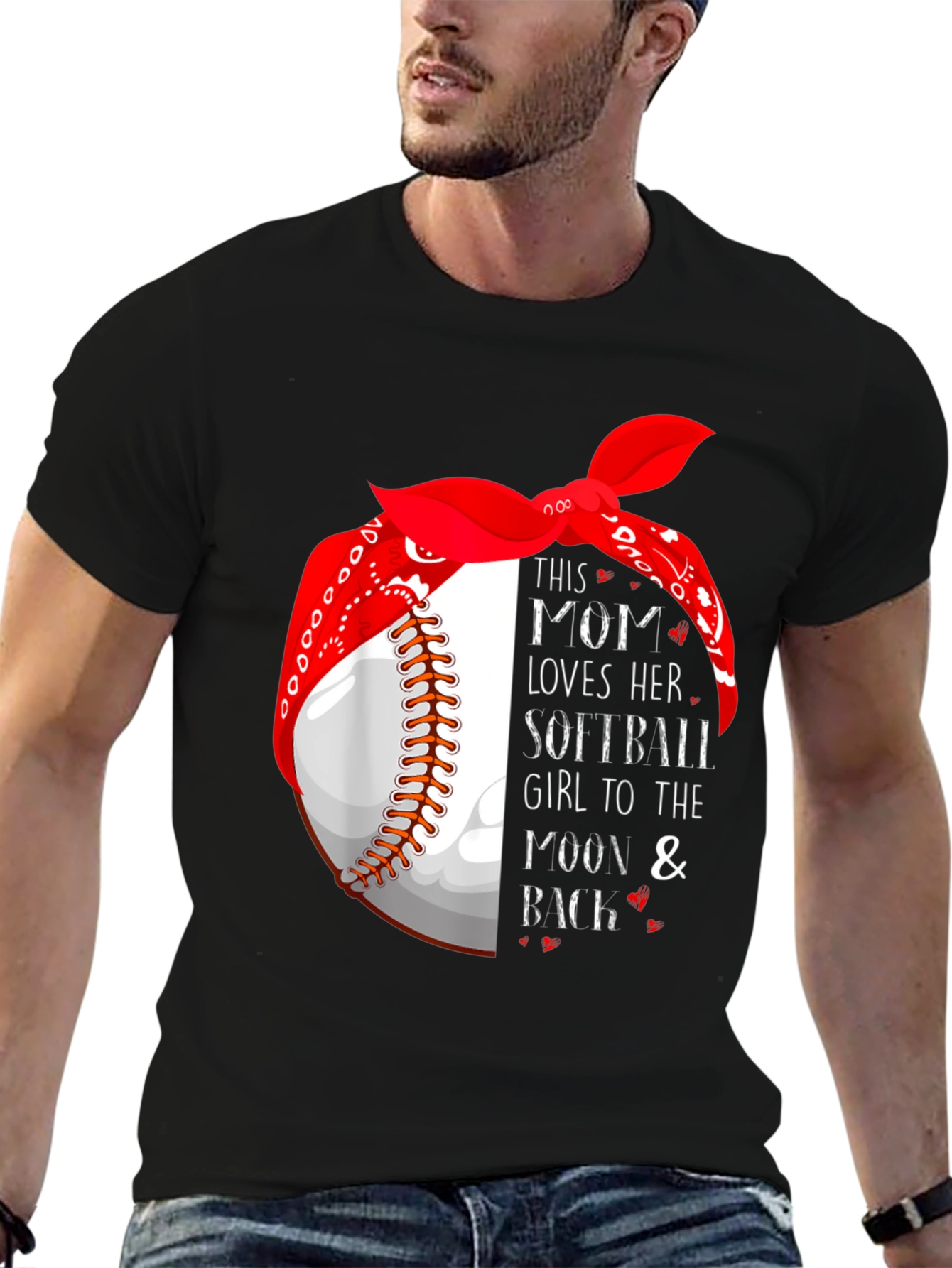 Mom Loves Softball T-Shirt