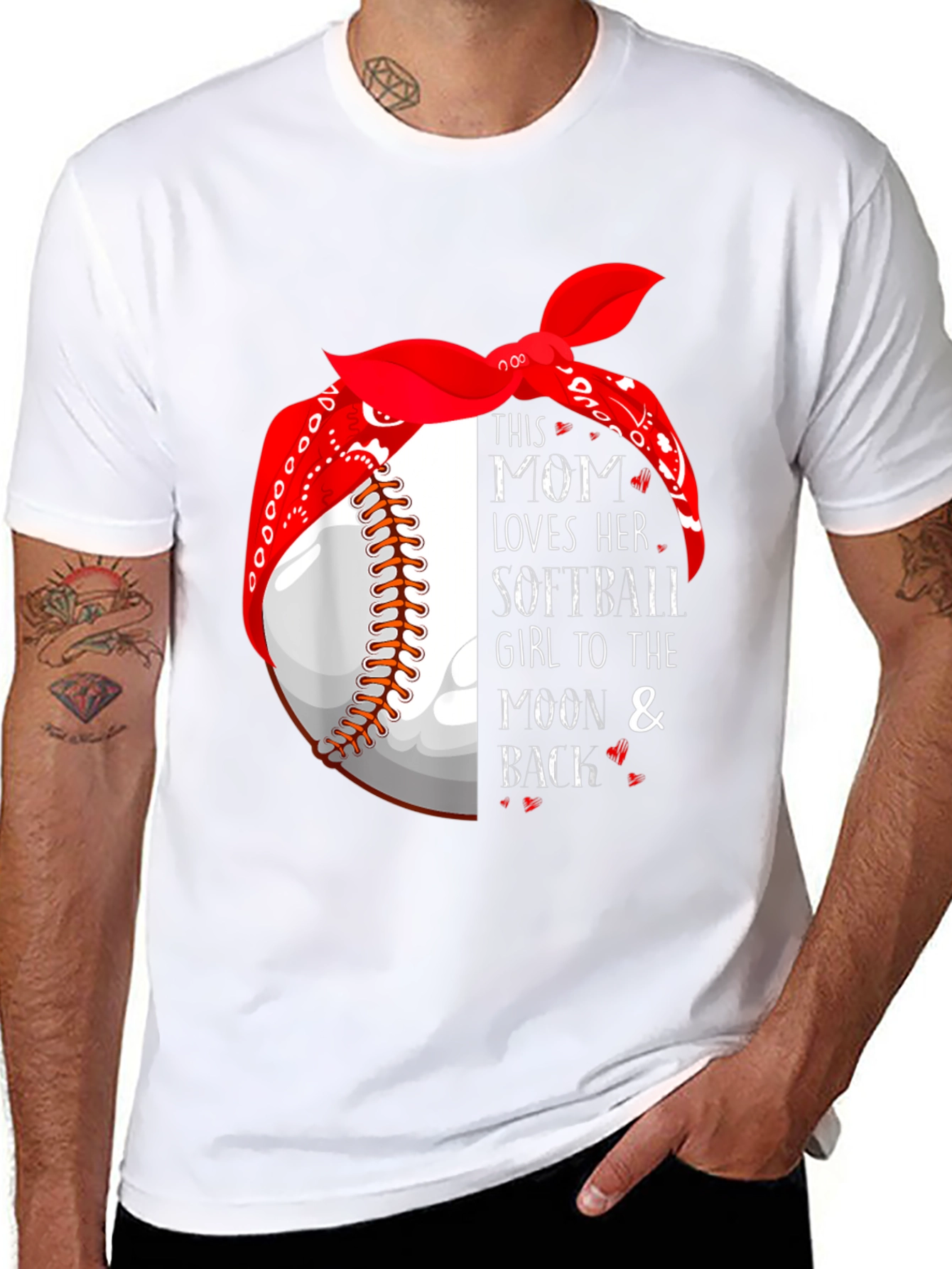 Mom Loves Softball T-Shirt