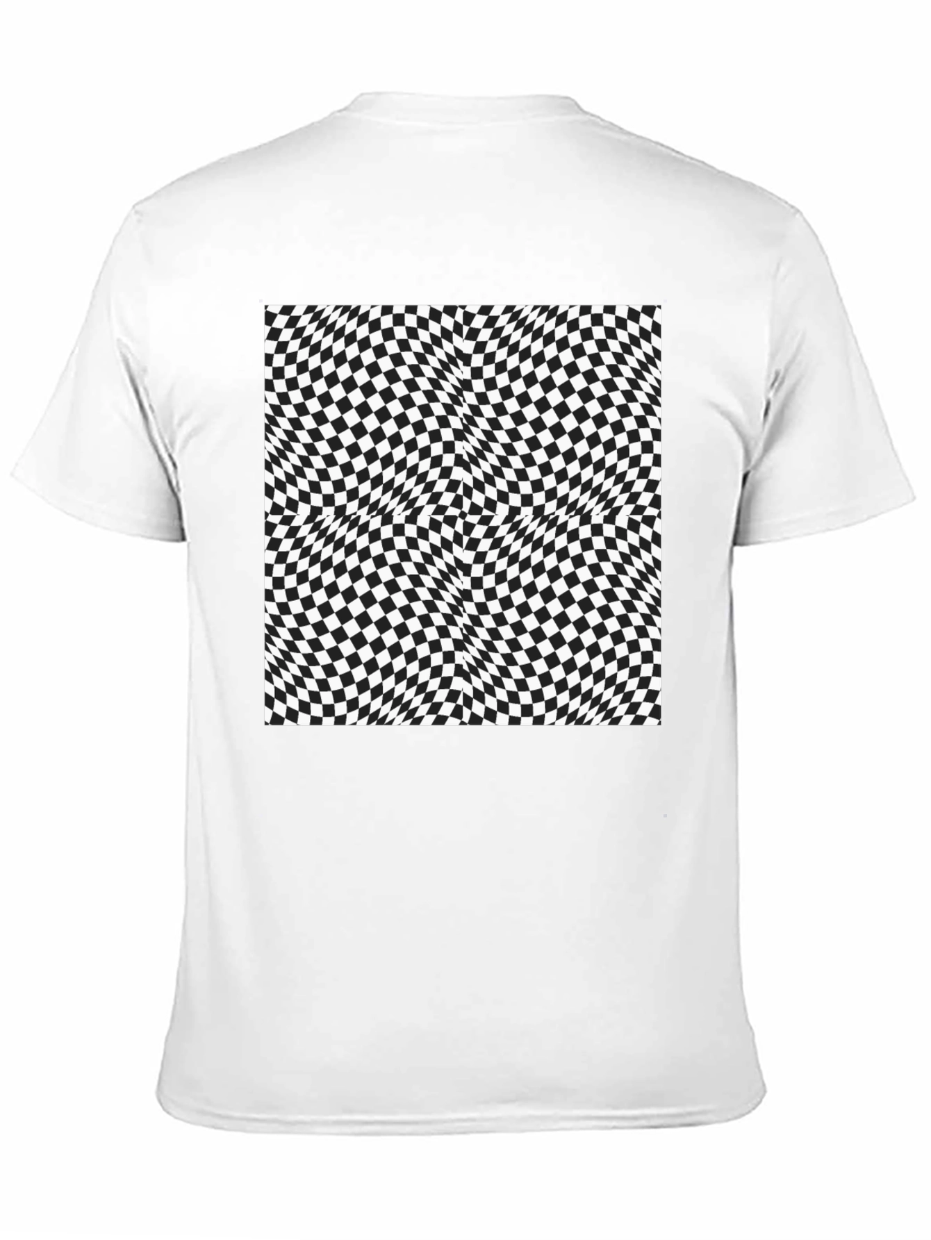 Optical Illusion Checkerboard Tee
