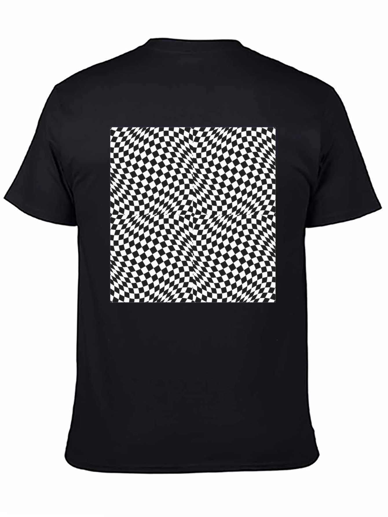 Optical Illusion Checkerboard Tee