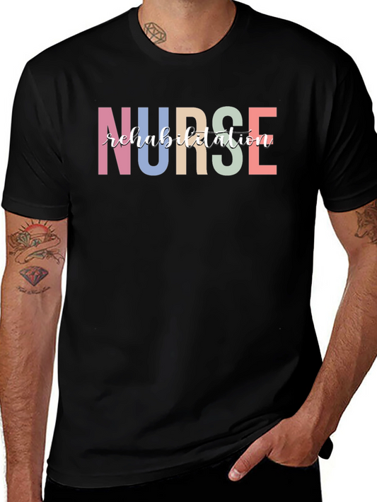 Nurse Rehabilitation Black T-Shirt