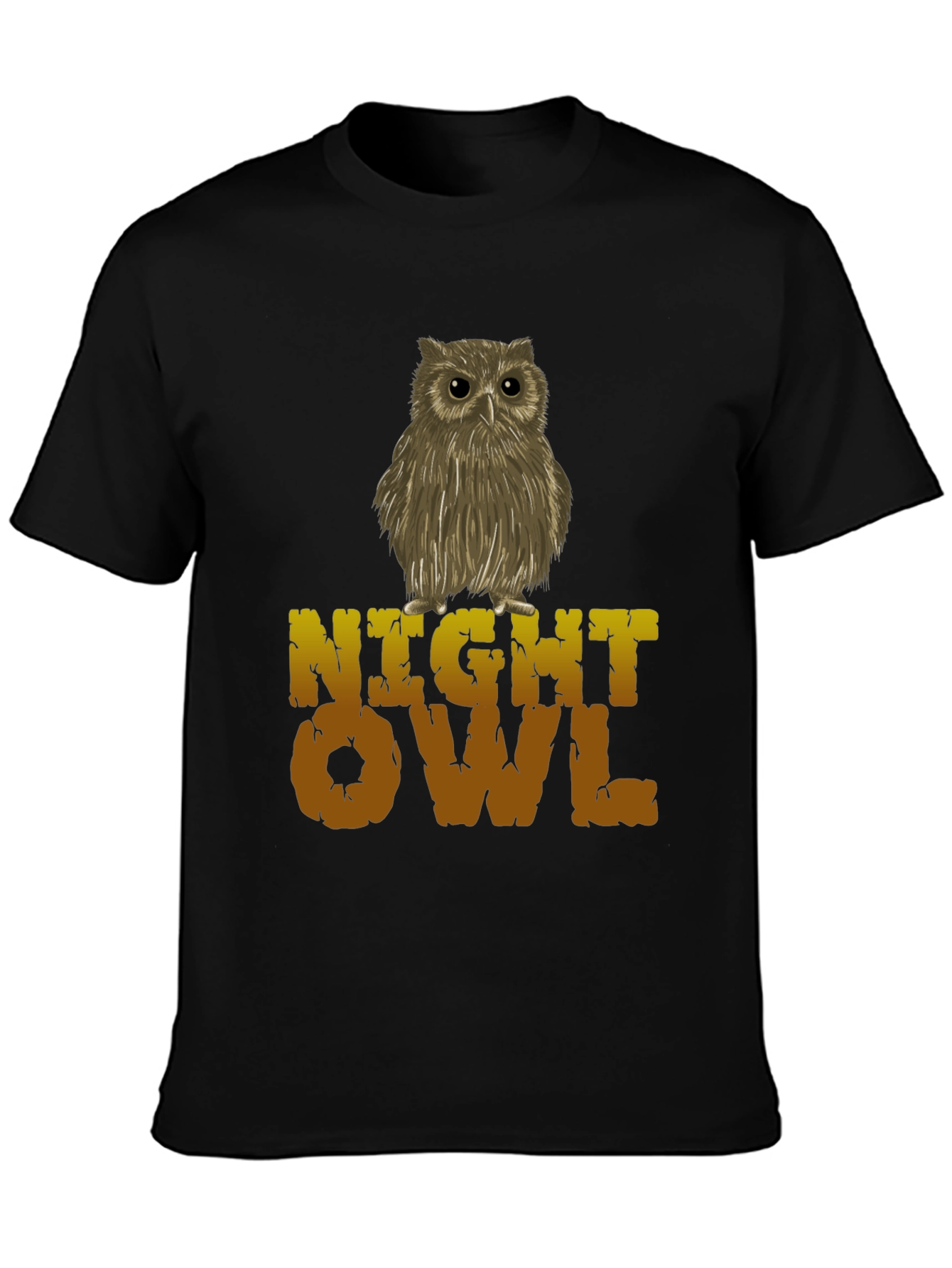 Night Owl Graphic Tee - Cool Bird Design