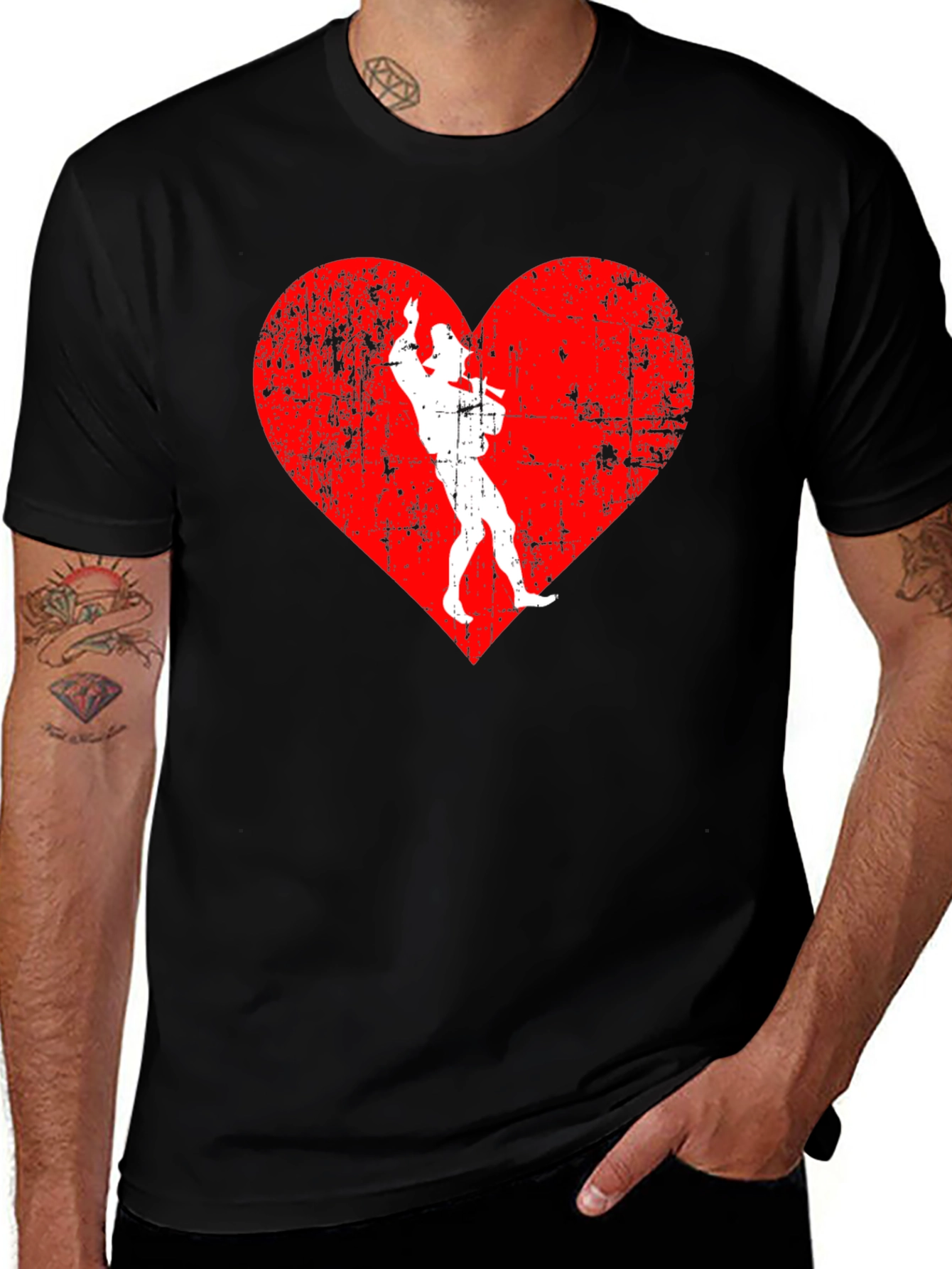 Retro Heart Cowboy T-Shirt - Western Style Tee