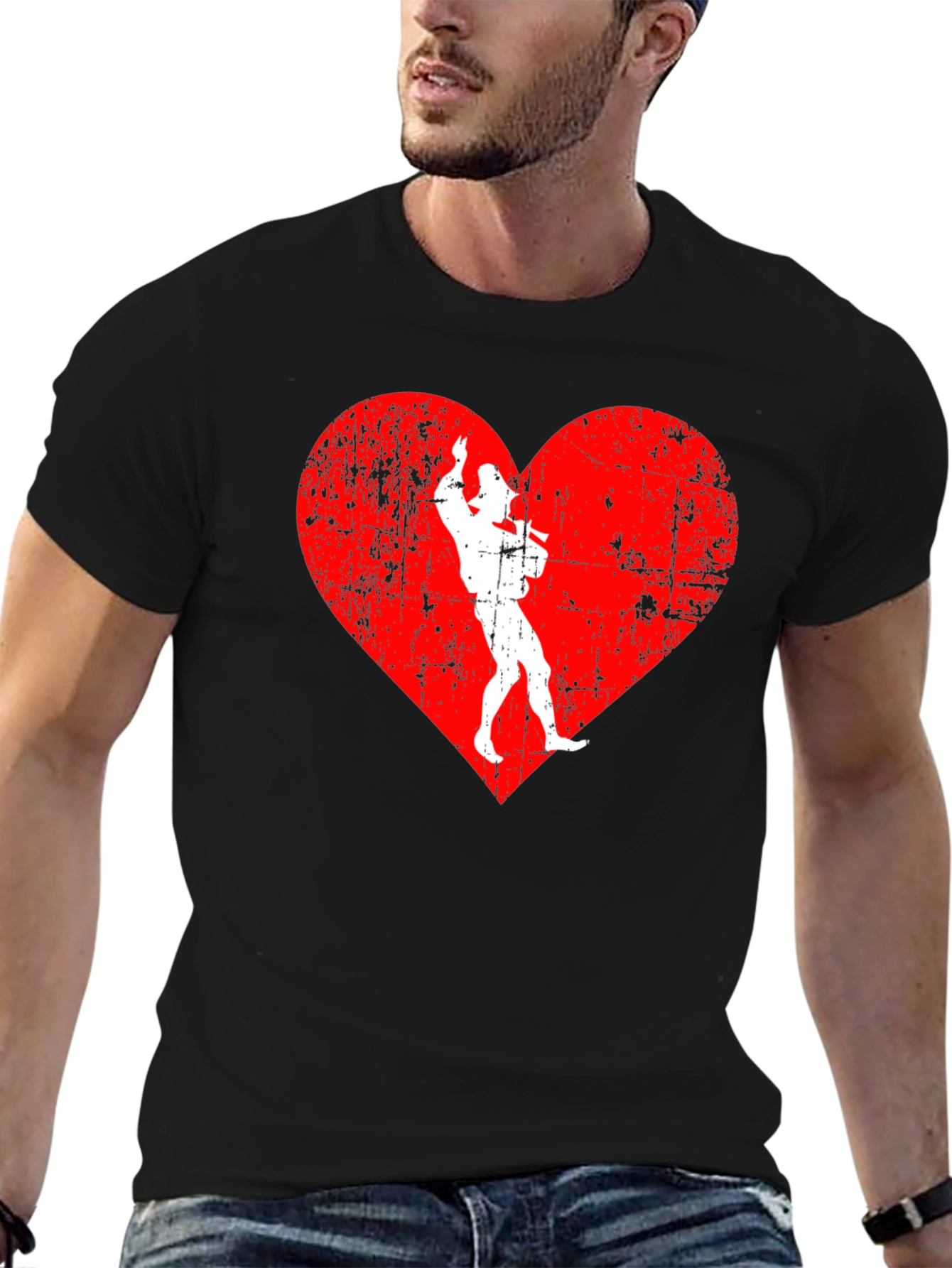 Retro Heart Cowboy T-Shirt - Western Style Tee