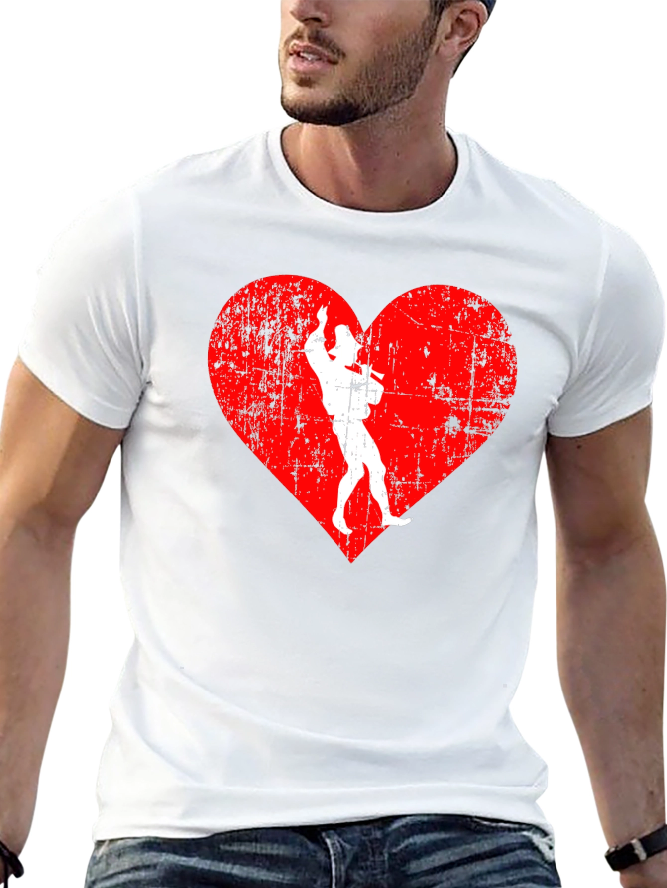 Retro Heart Cowboy T-Shirt - Western Style Tee