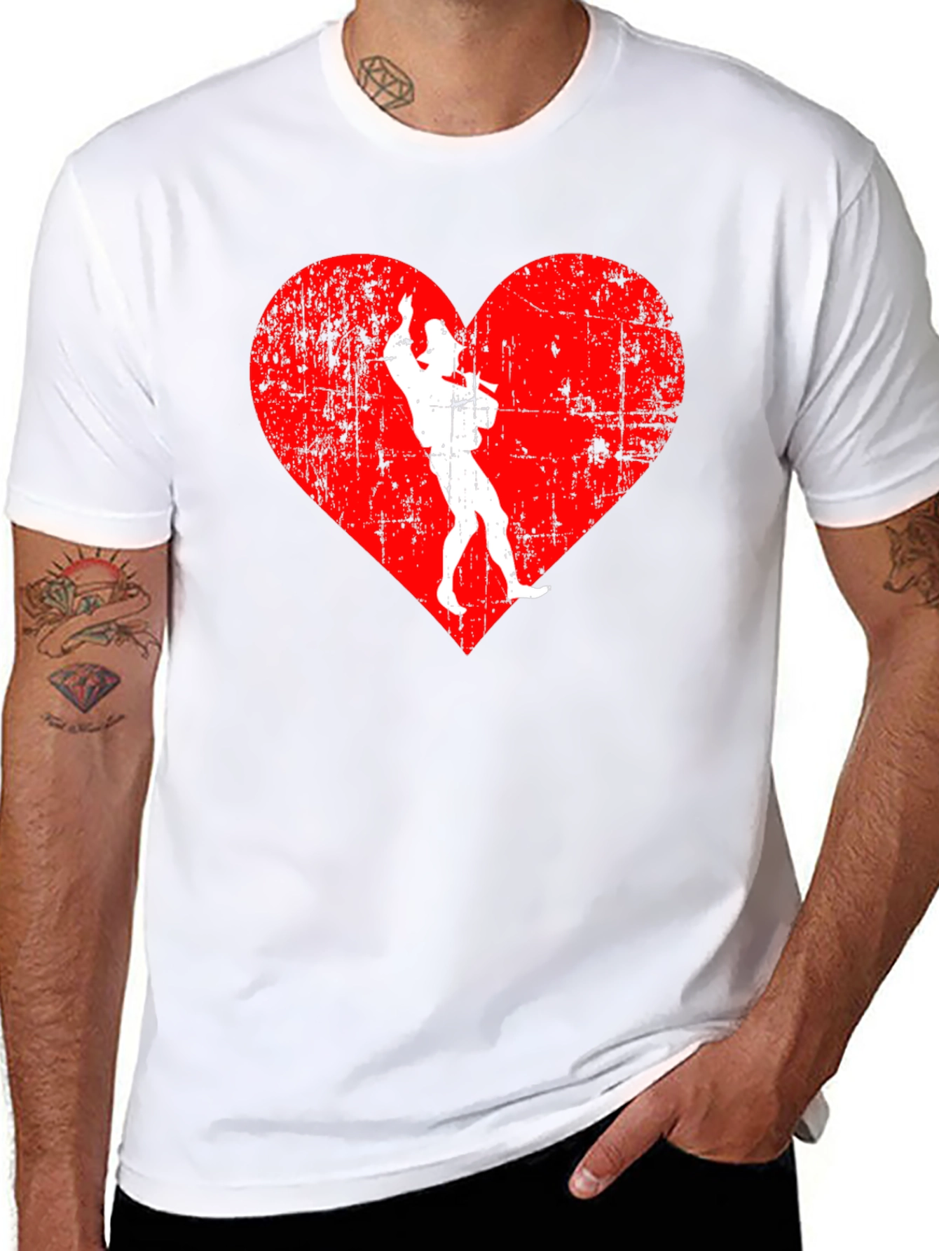 Retro Heart Cowboy T-Shirt - Western Style Tee