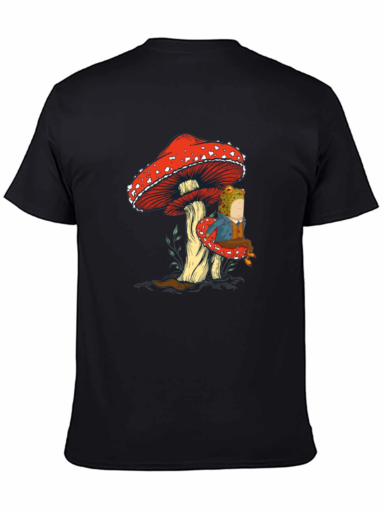 Frog on Mushroom Graphic Tee