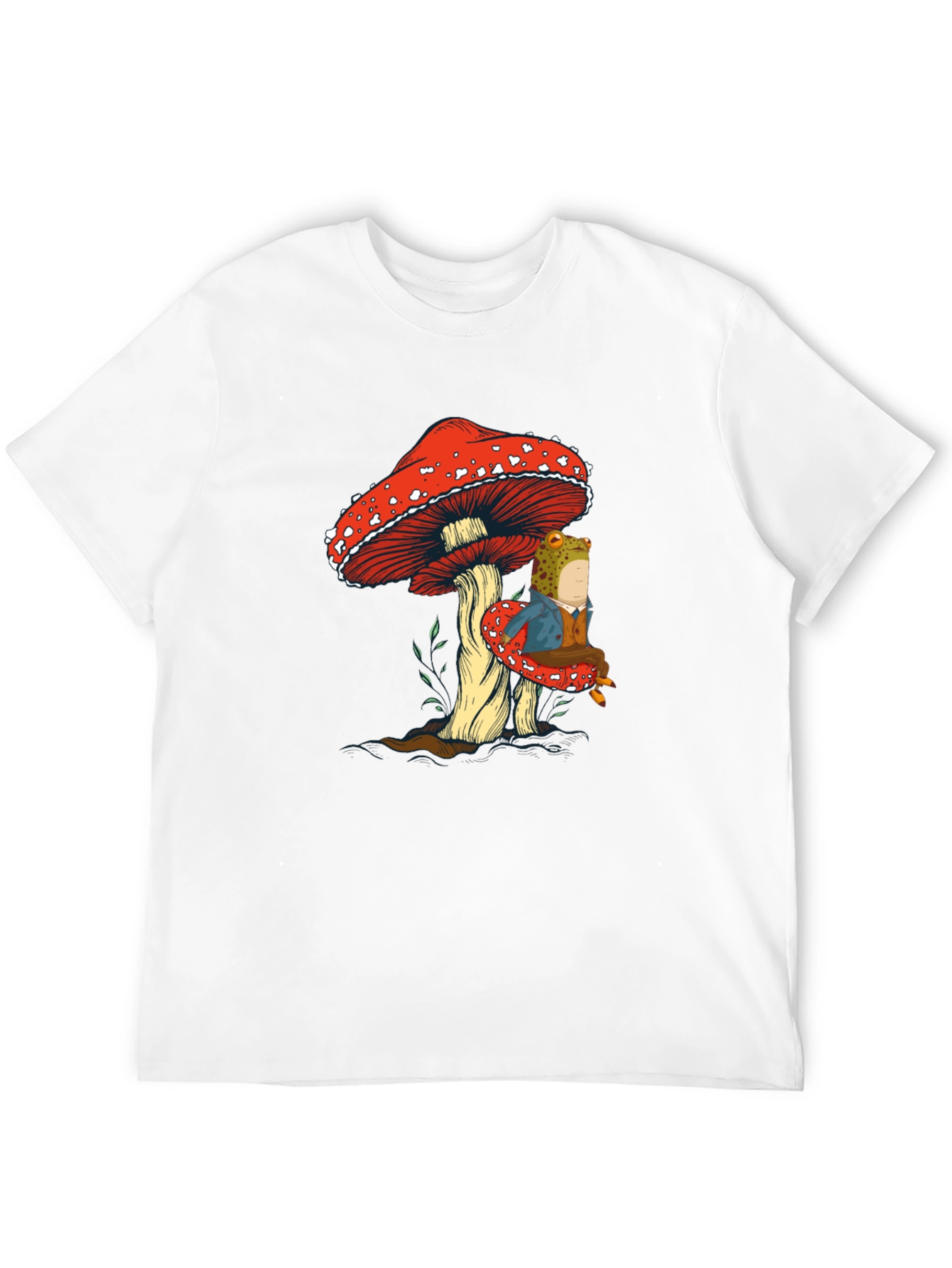 Frog on Mushroom Graphic Tee