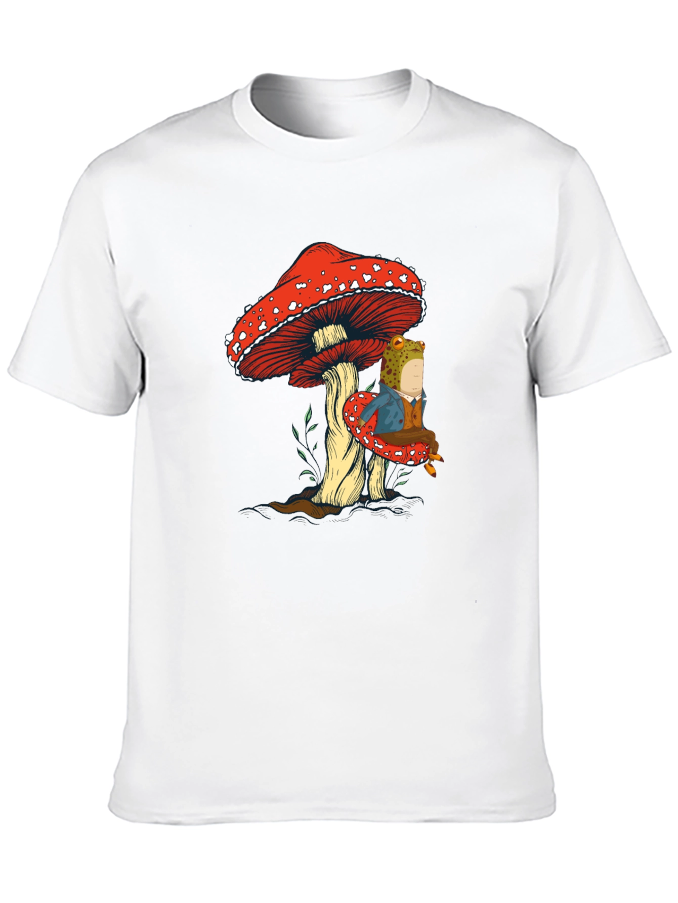 Frog on Mushroom Graphic Tee