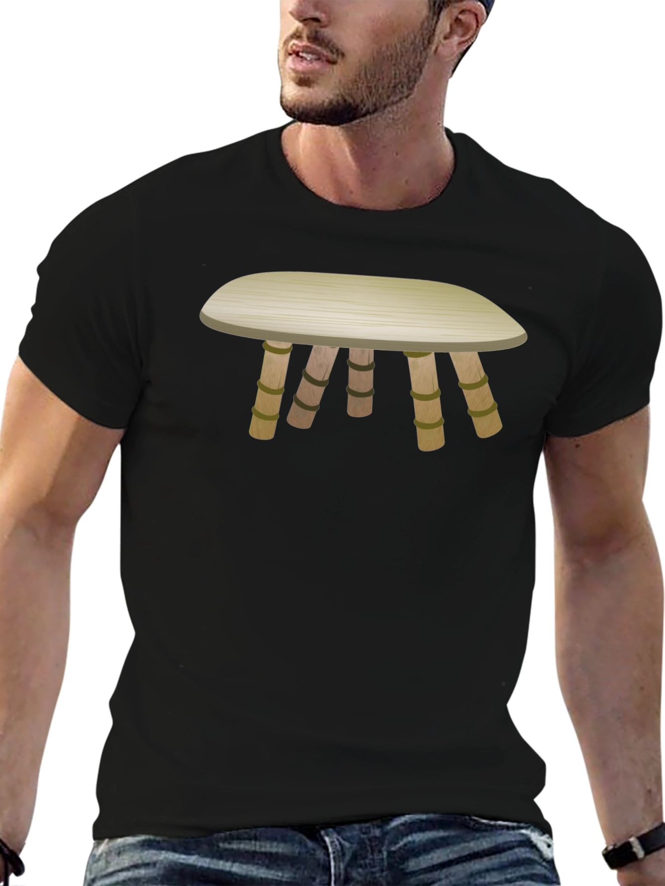 Cartoon Style Table T-Shirt